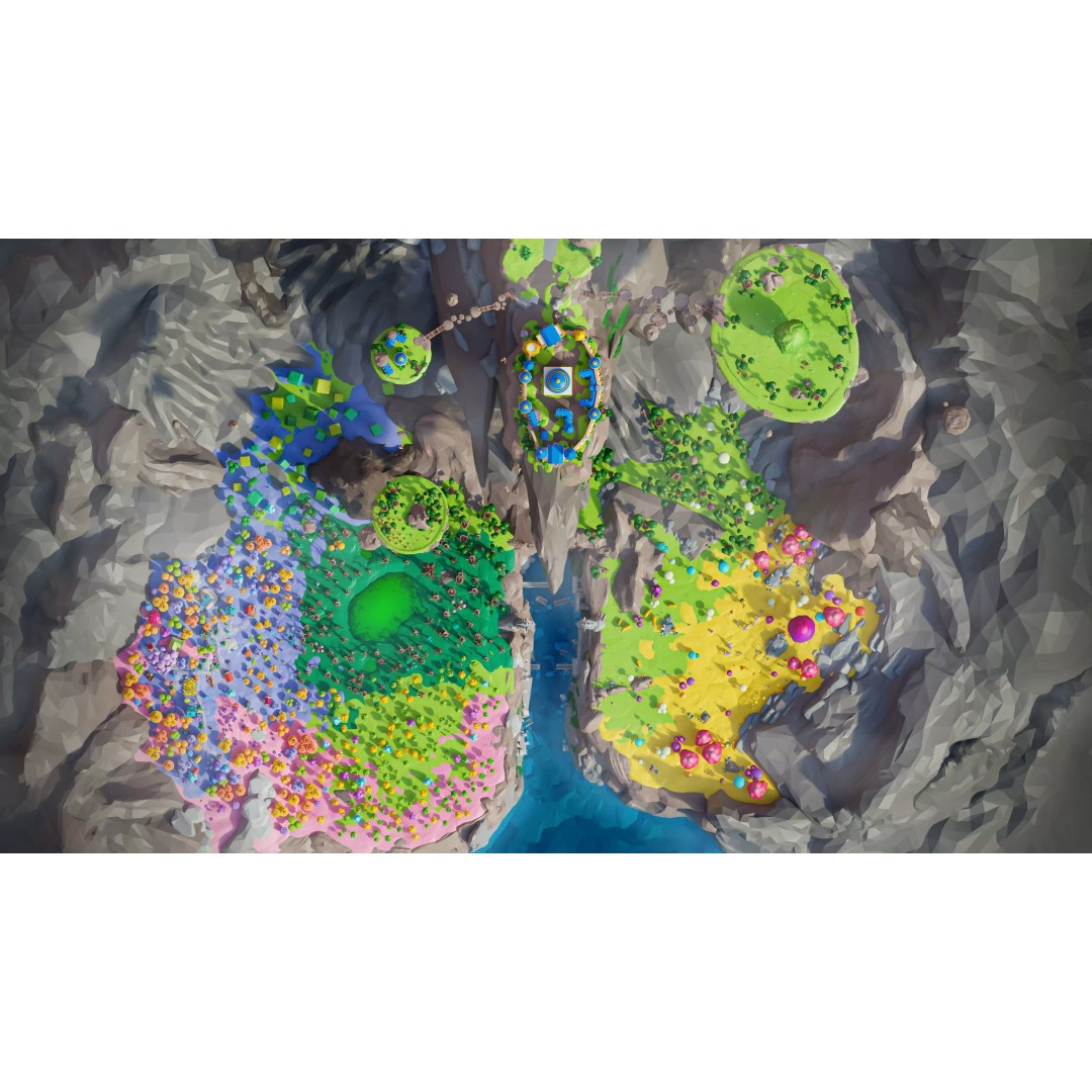 Fantasy Landscape 3D Model – Low Poly Game Asset, FBX, PBR, Rigged - View 7