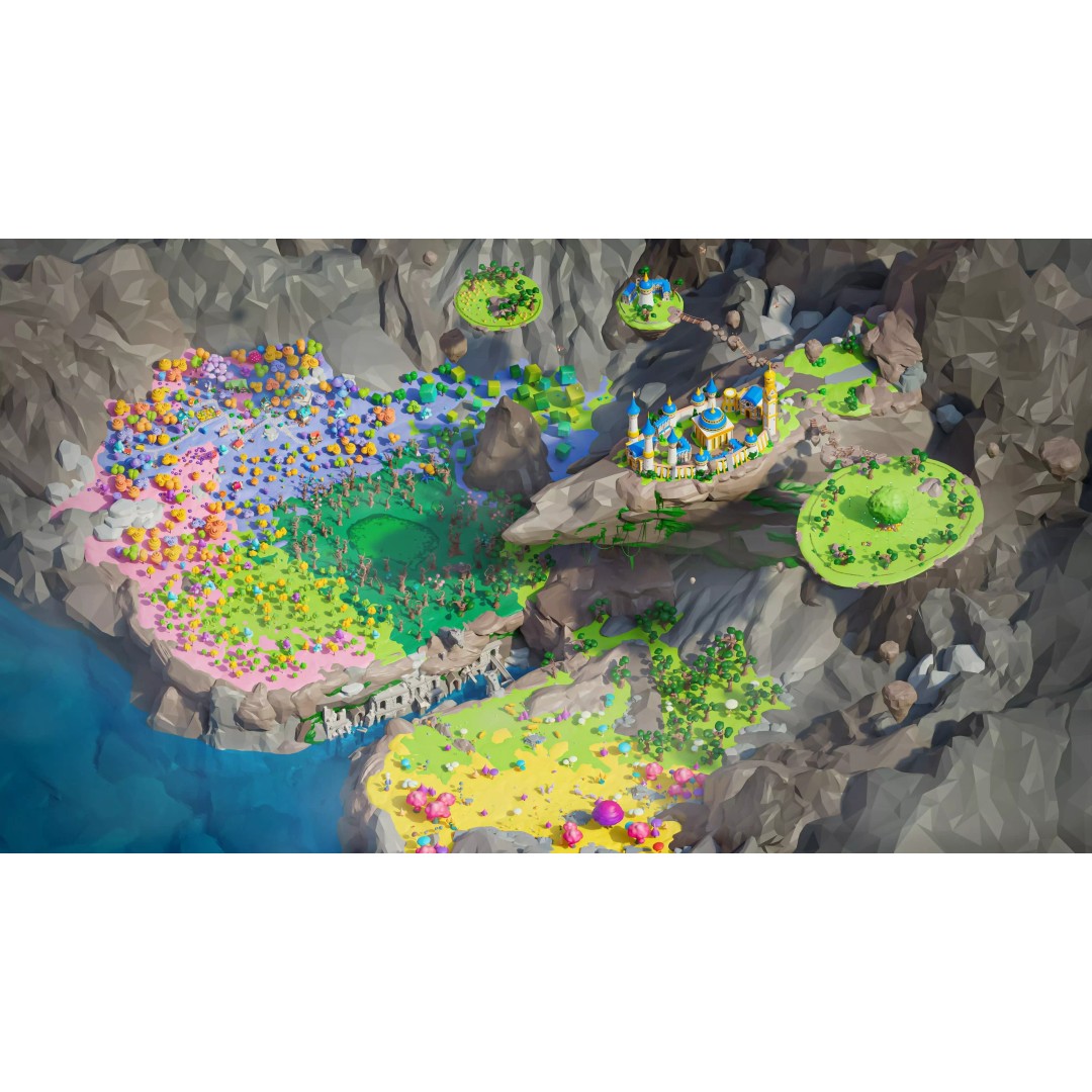 Fantasy Landscape 3D Model – Low Poly Game Asset, FBX, PBR, Rigged - View 9