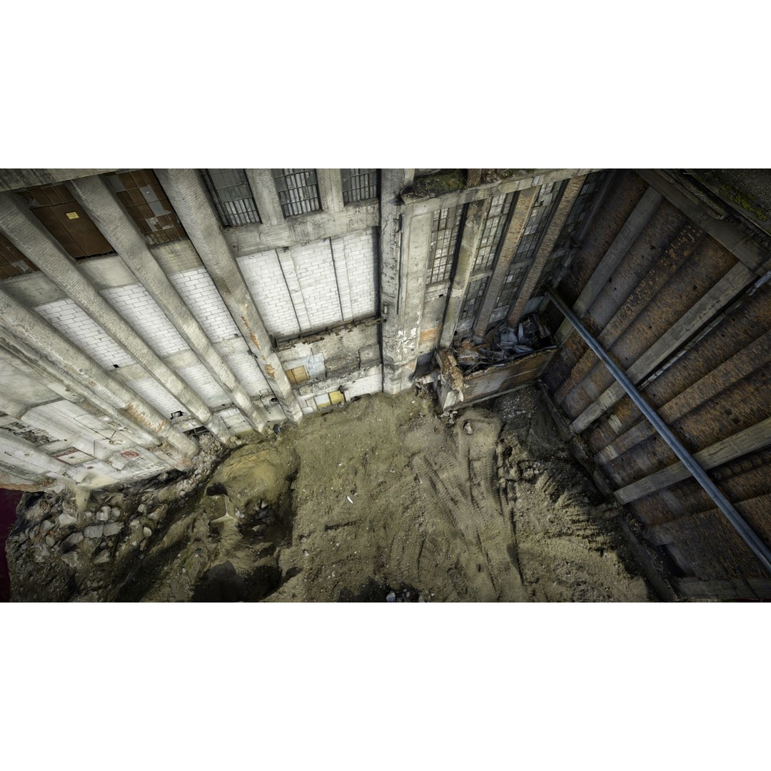Abandoned Factory 3D Model – High Poly Photoscan with Textures, FBX - View 3