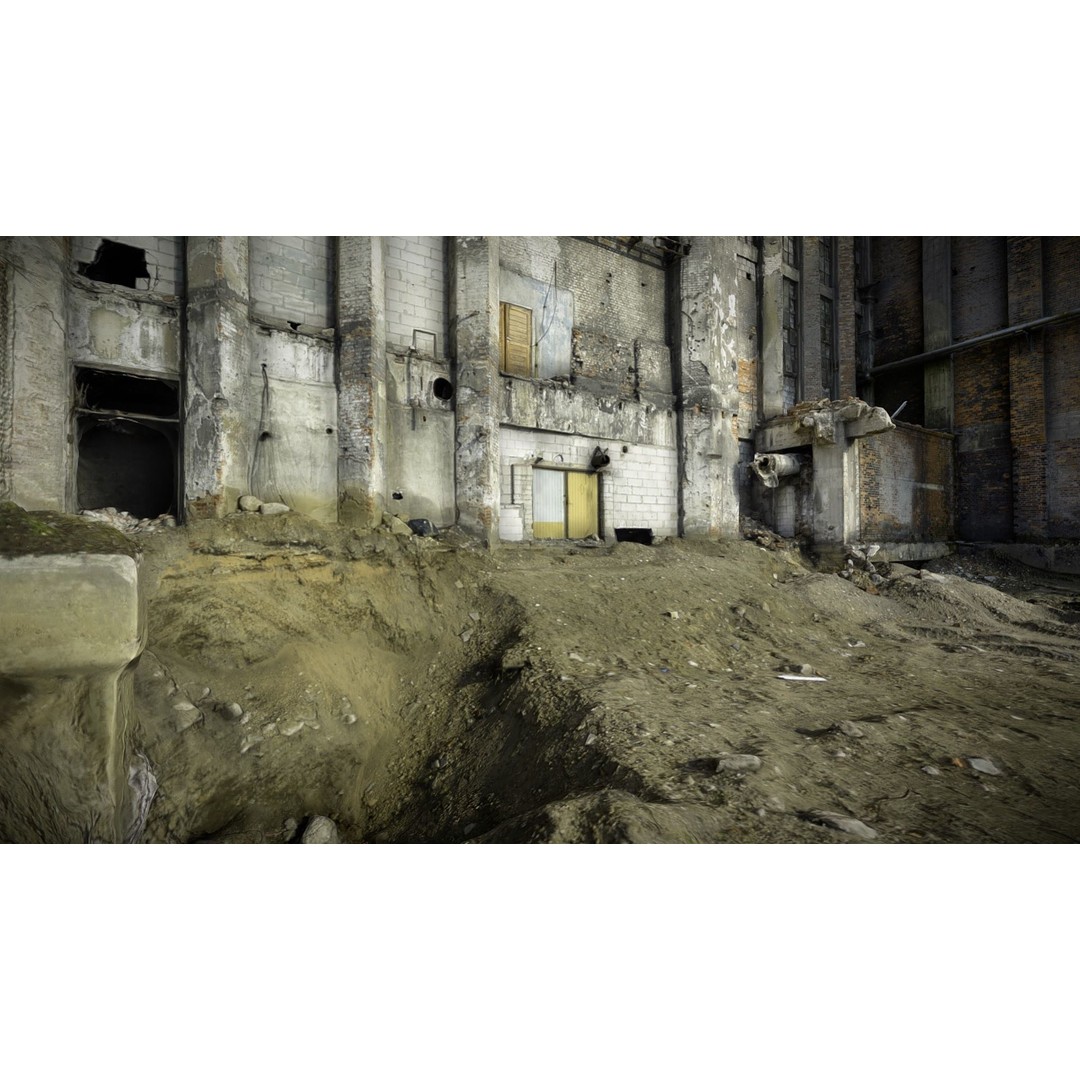 Abandoned Factory 3D Model – High Poly Photoscan with Textures, FBX - View 5