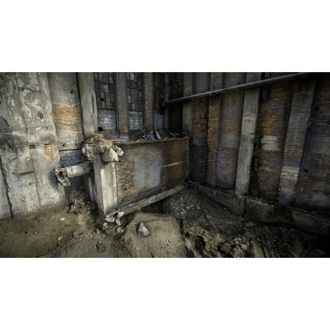 Abandoned Factory 3D Model – High Poly Photoscan with Textures, FBX - View 6