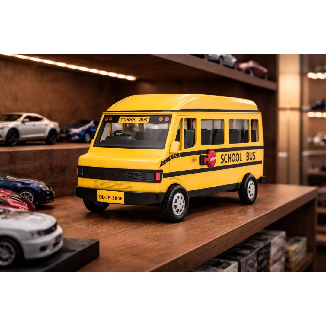 Realistic School Transport Bus 3D Model – High Poly, Game Ready, FBX - View 2
