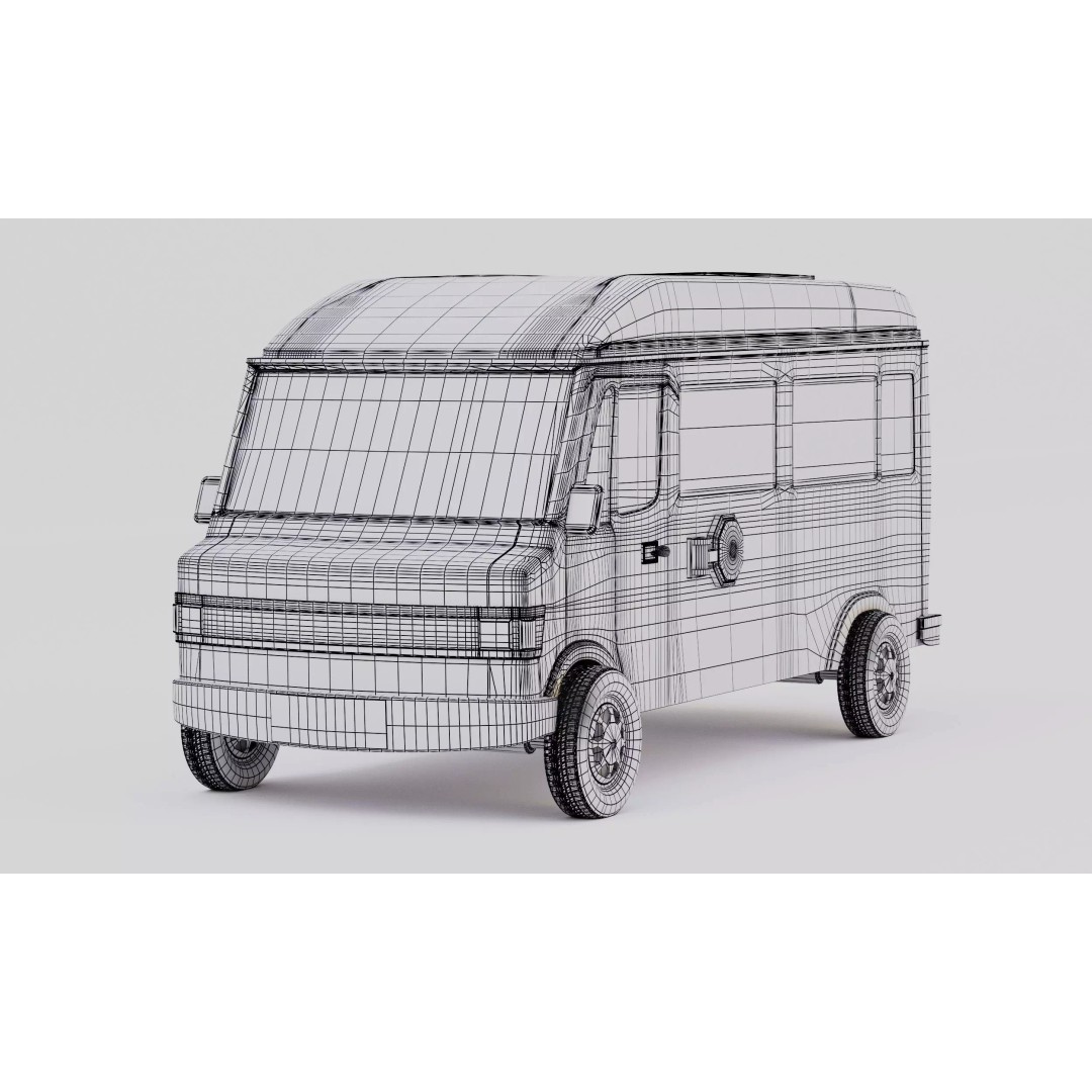 Realistic School Transport Bus 3D Model – High Poly, Game Ready, FBX - View 5
