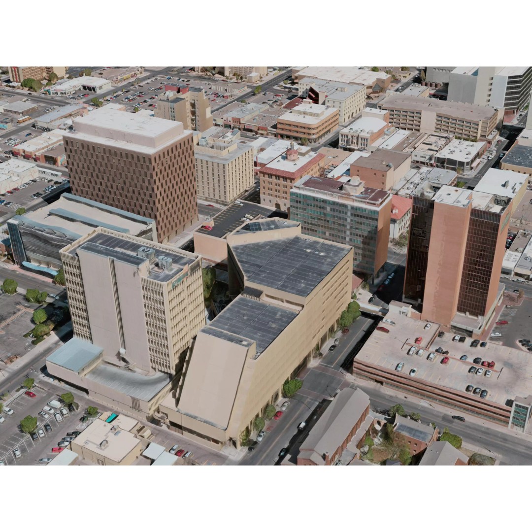 Albuquerque City 3D Model – Realistic Urban Landscape, Game Ready, FBX - View 4