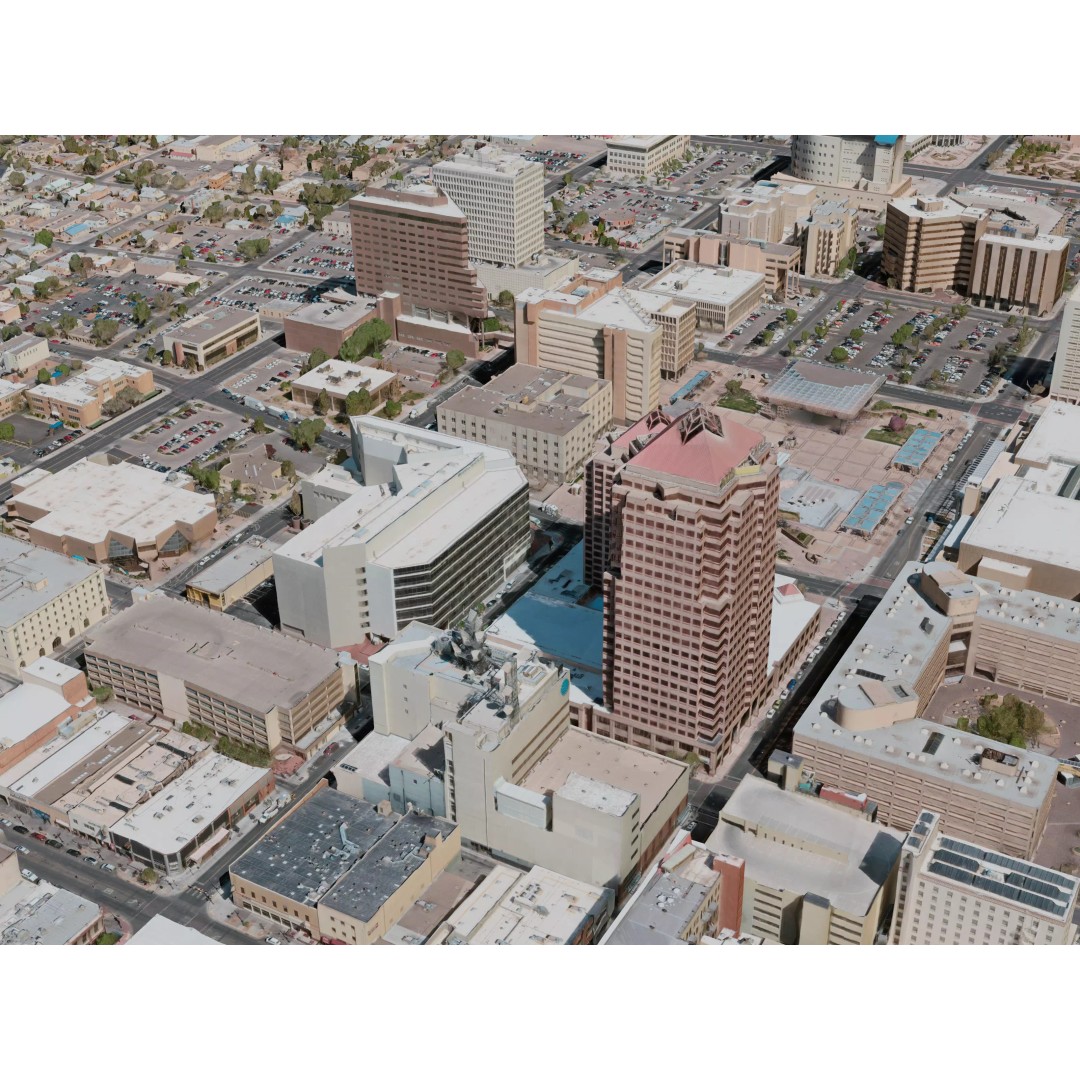 Albuquerque City 3D Model – Realistic Urban Landscape, Game Ready, FBX - View 5