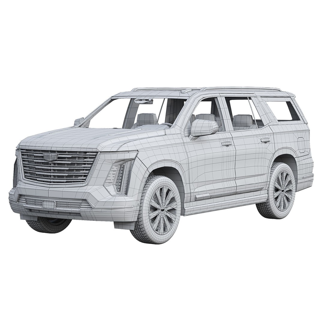 Cadillac Escalade 3D Model – Luxury SUV with PBR Textures, FBX - View 10