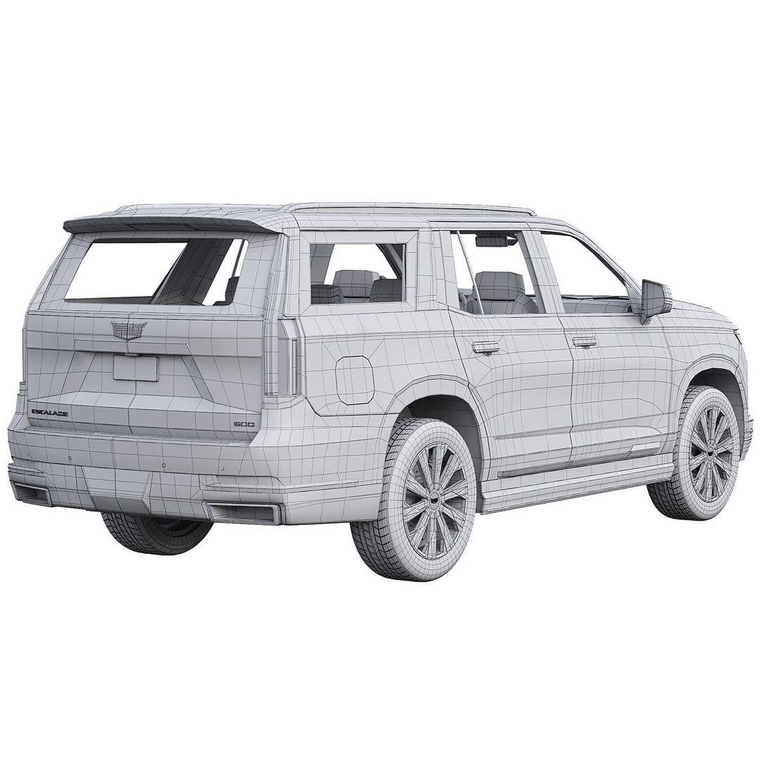 Cadillac Escalade 3D Model – Luxury SUV with PBR Textures, FBX - View 11