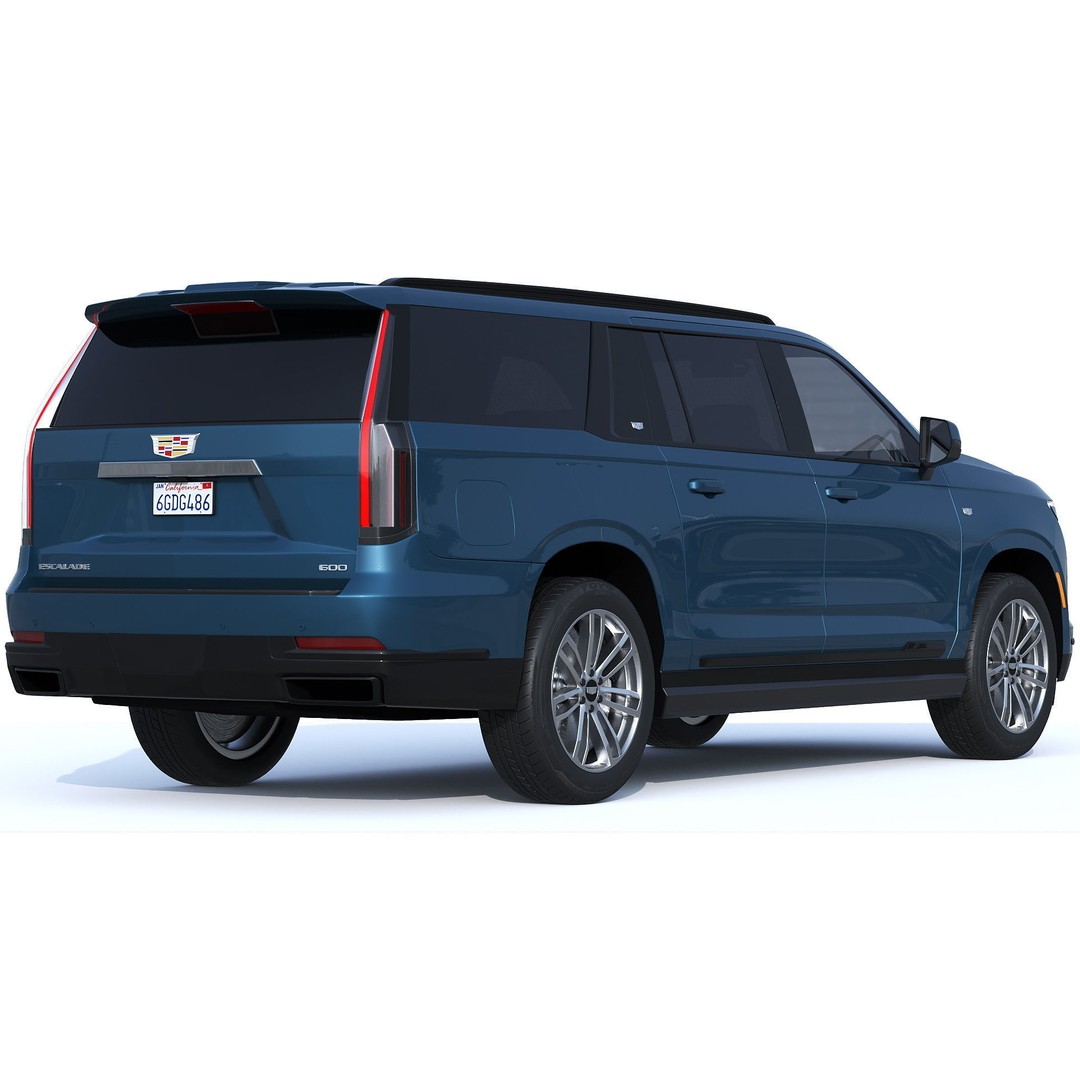Cadillac Escalade 3D Model – Luxury SUV with PBR Textures, FBX - View 13