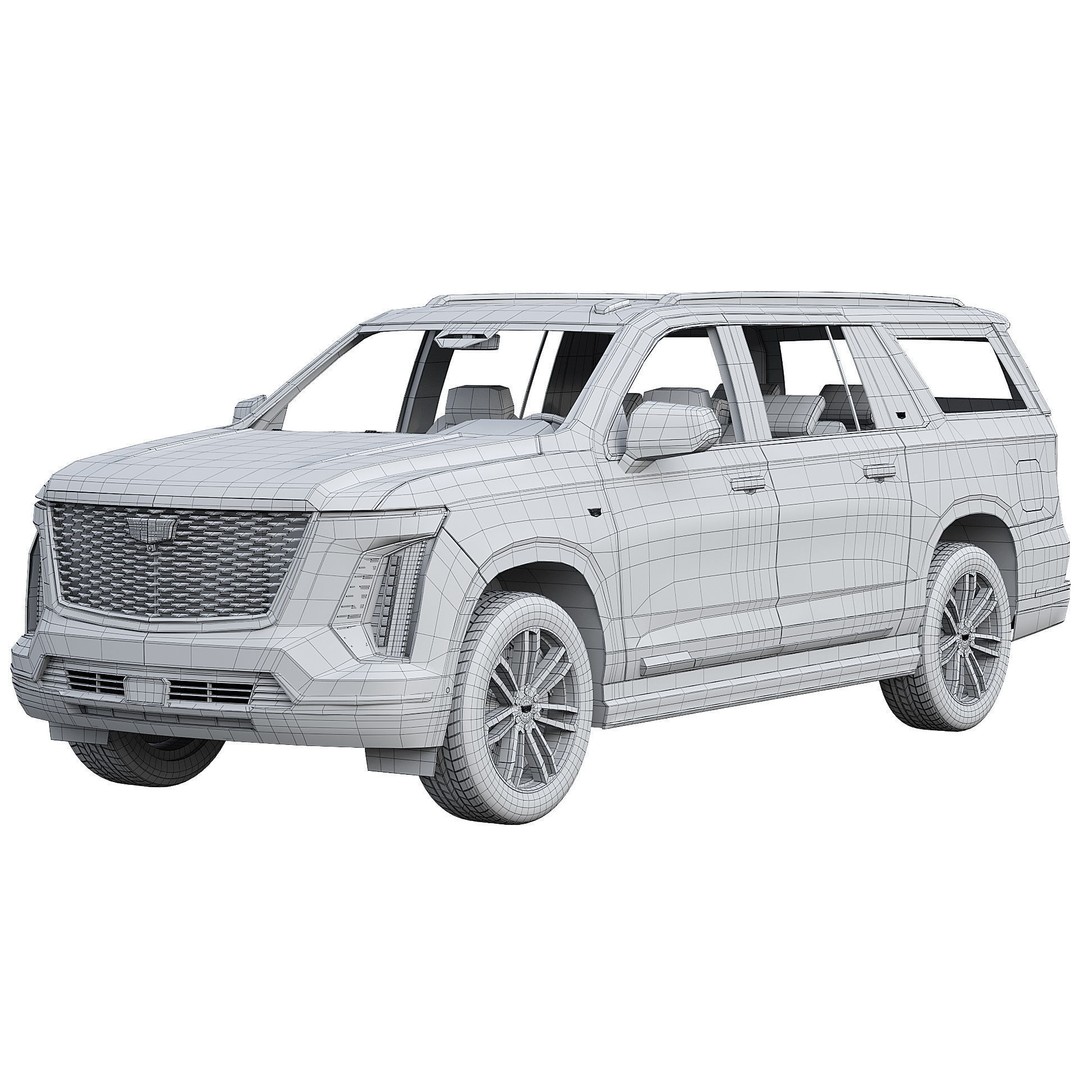Cadillac Escalade 3D Model – Luxury SUV with PBR Textures, FBX - View 19