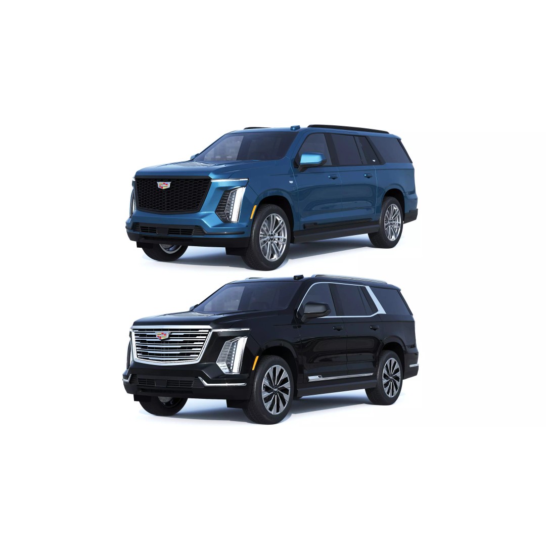 Cadillac Escalade 3D Model – Luxury SUV with PBR Textures, FBX - View 2