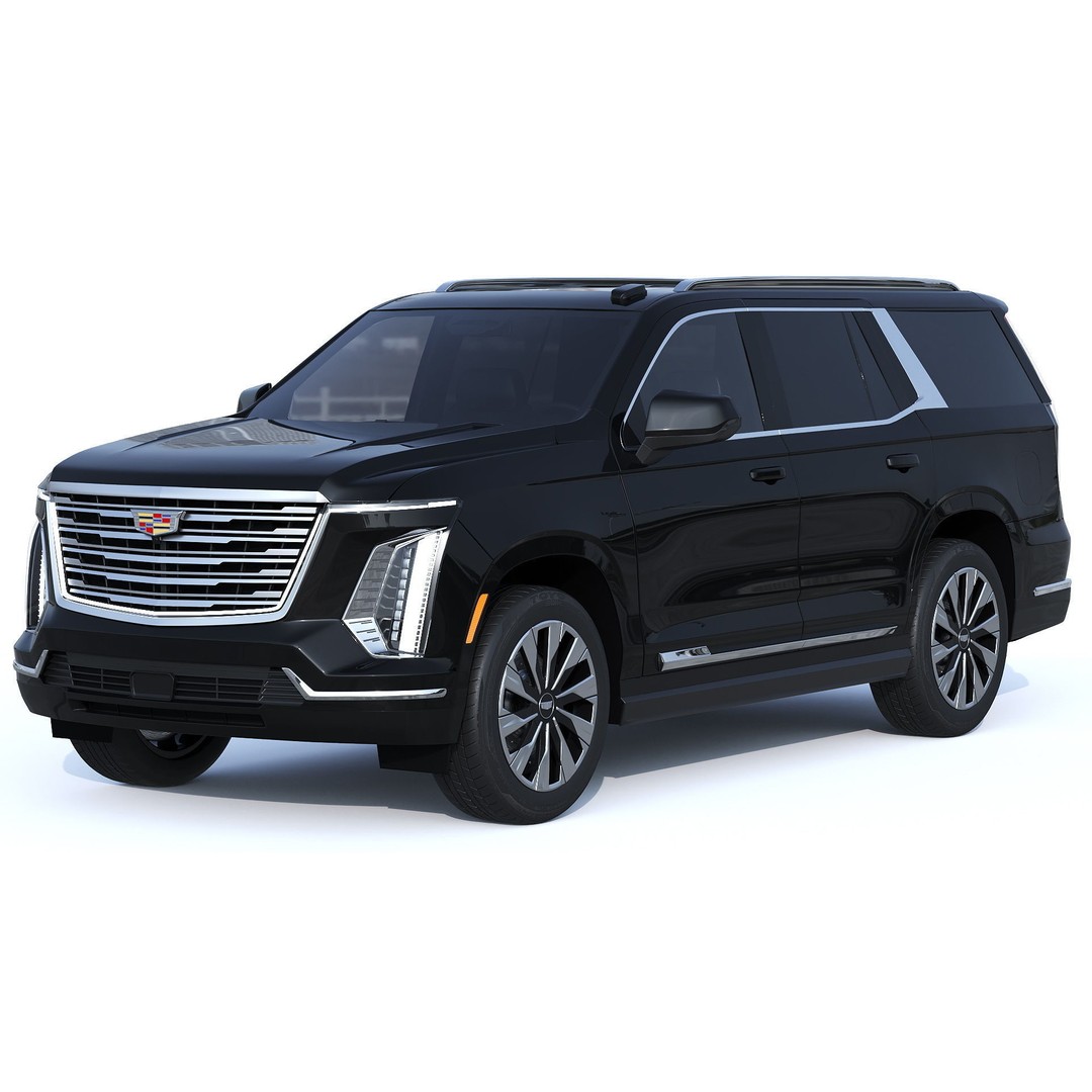 Cadillac Escalade 3D Model – Luxury SUV with PBR Textures, FBX - View 3