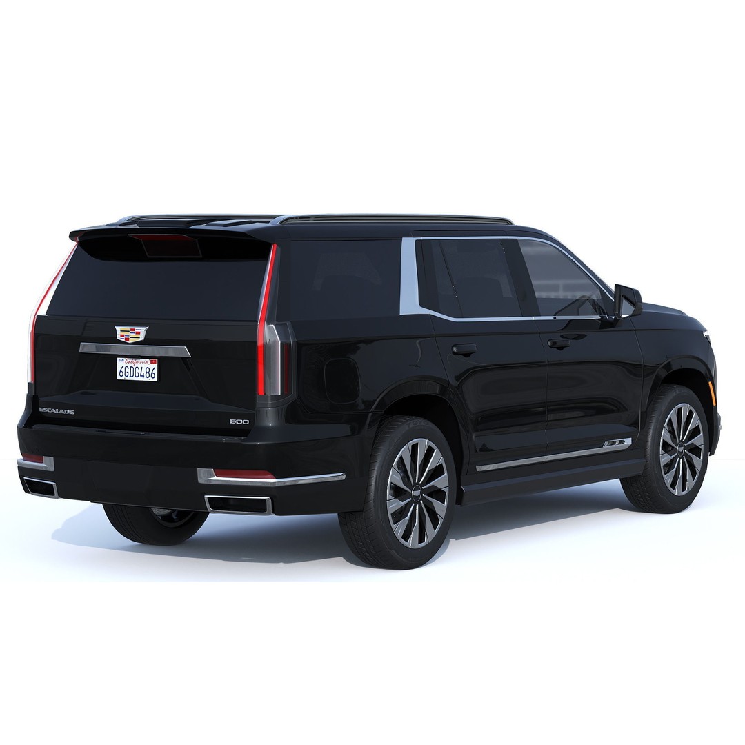 Cadillac Escalade 3D Model – Luxury SUV with PBR Textures, FBX - View 4