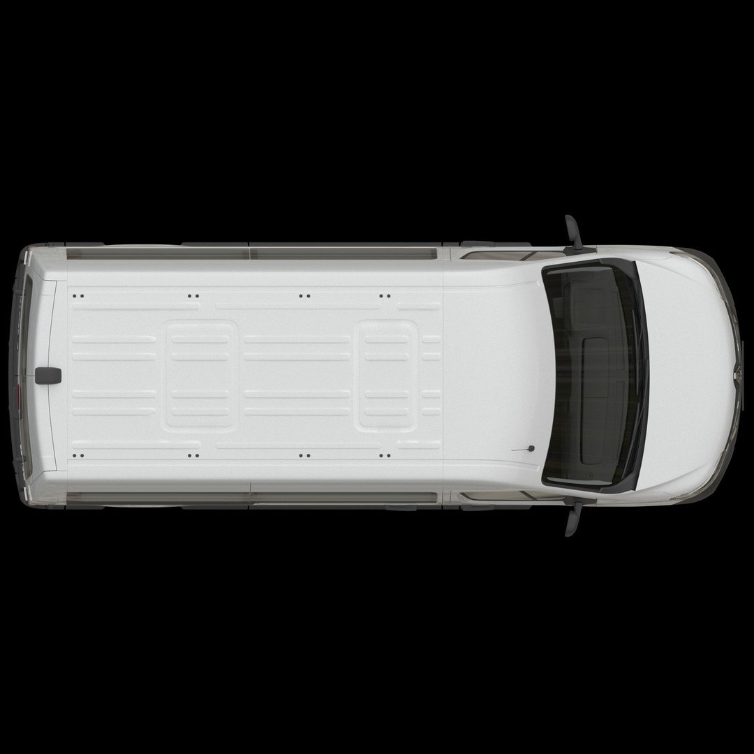 Renault Master 2020 Minibus 3D Model – Medium Roof, Game Ready, FBX - View 13
