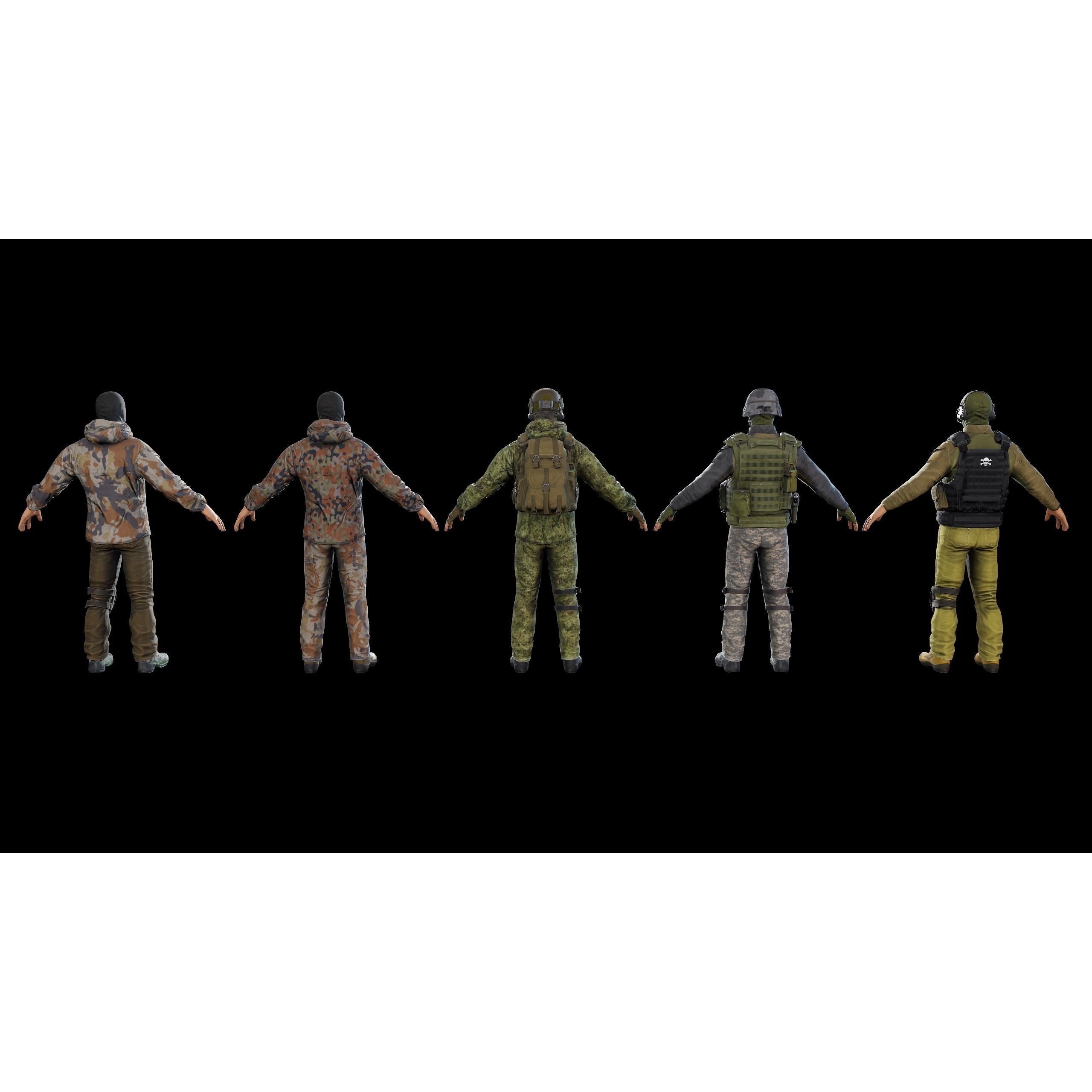 Terrorist - Low-Poly Game-Ready 3D Model