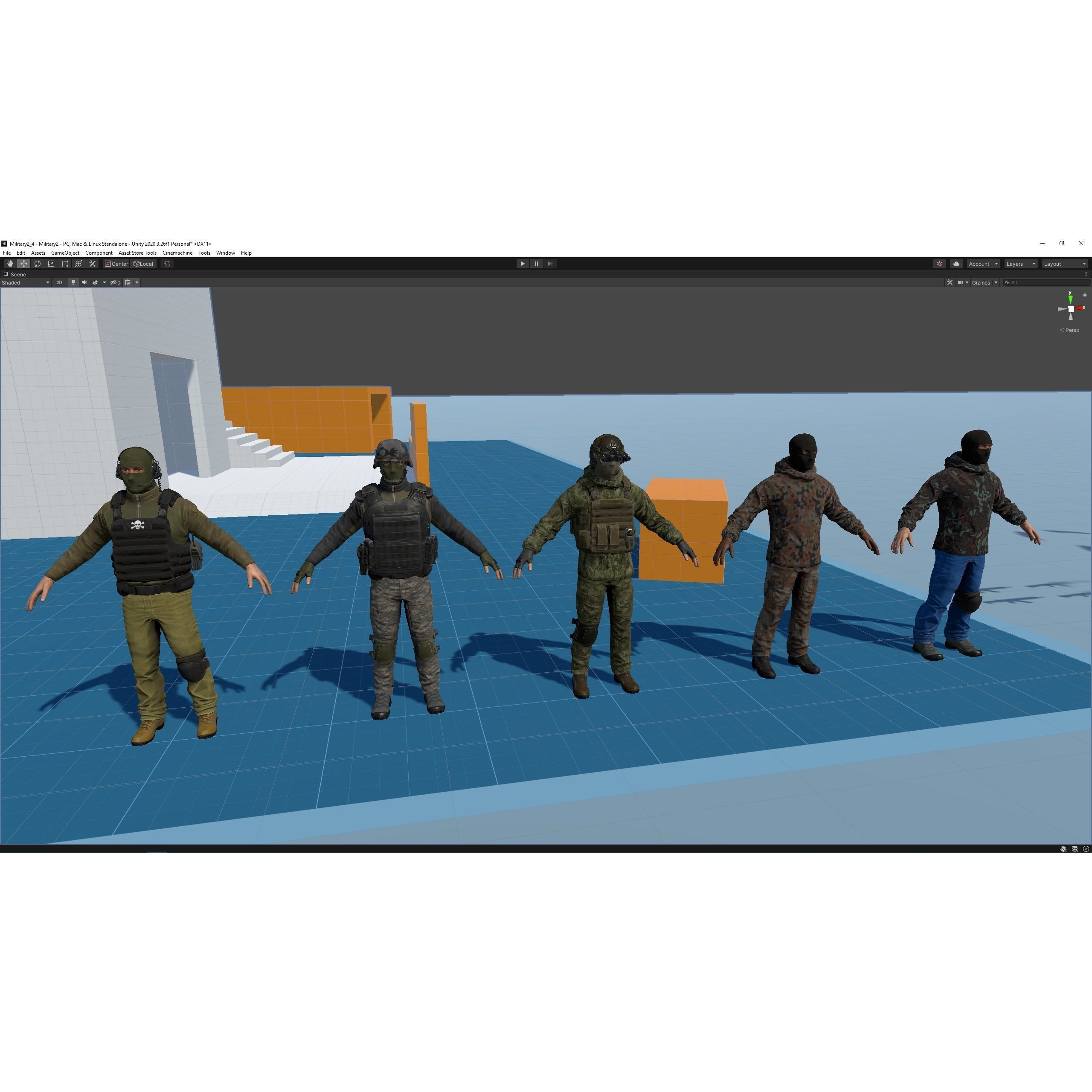 Terrorist - Low-Poly Game-Ready 3D Model - View 11