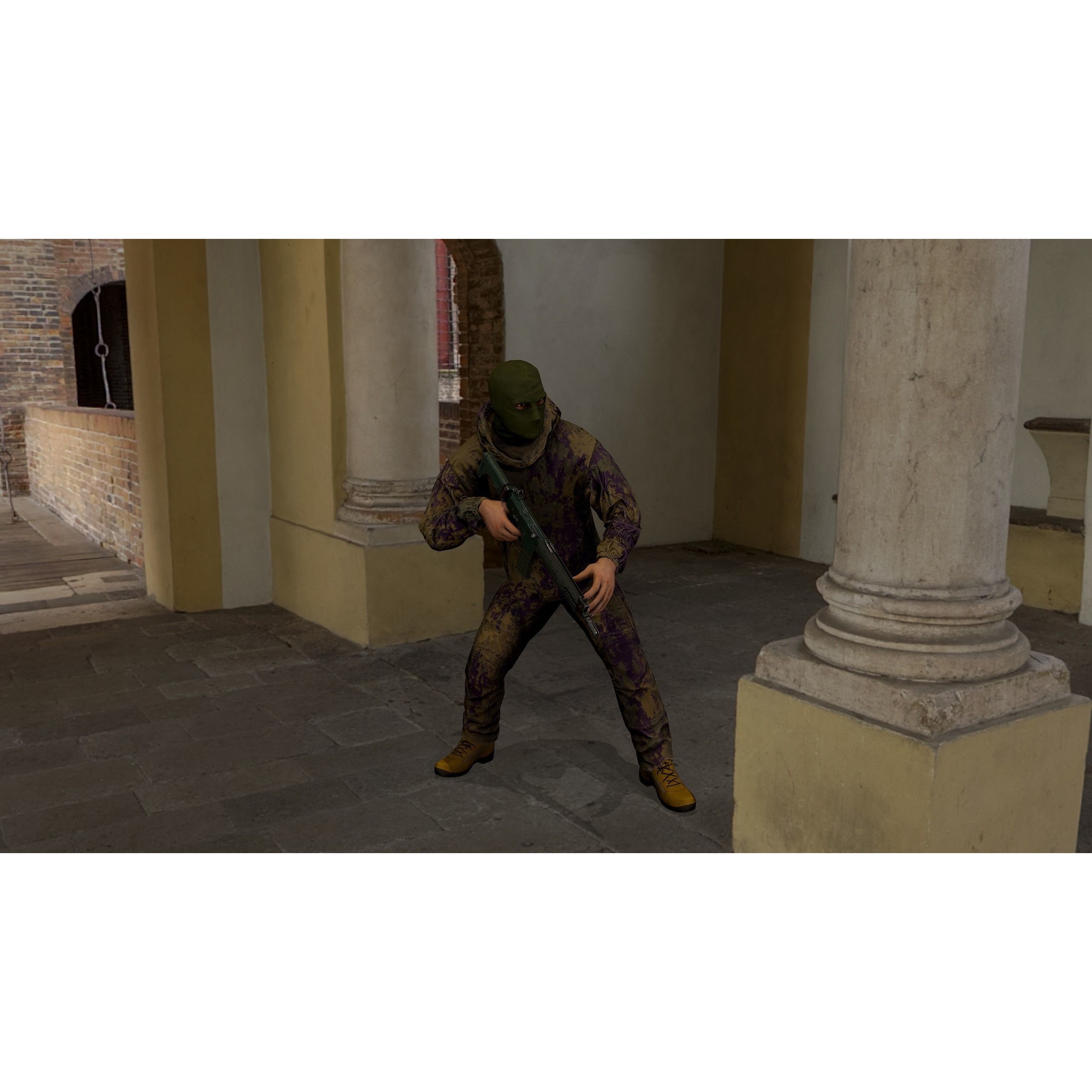 Terrorist - Low-Poly Game-Ready 3D Model - View 16