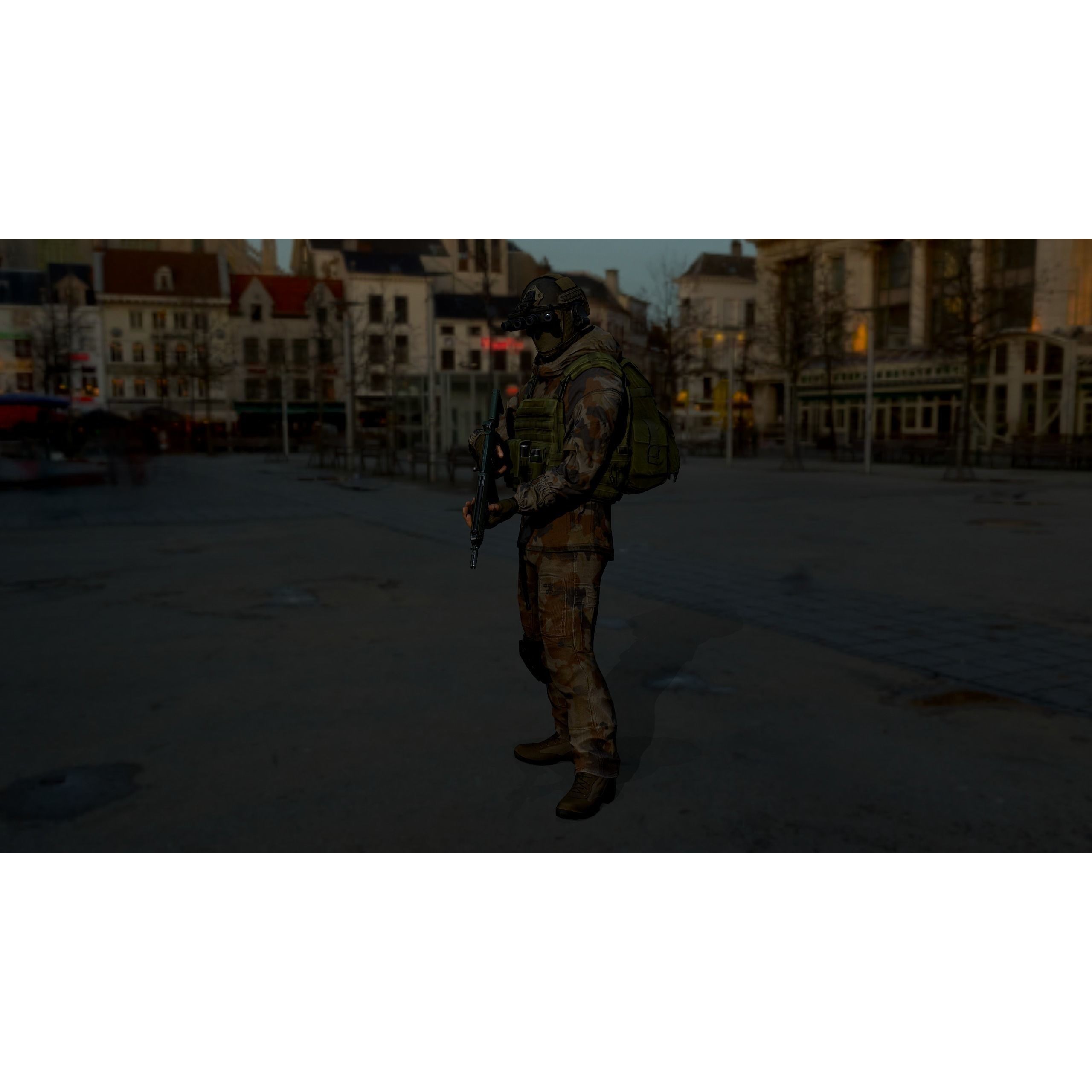 Terrorist - Low-Poly Game-Ready 3D Model - View 18