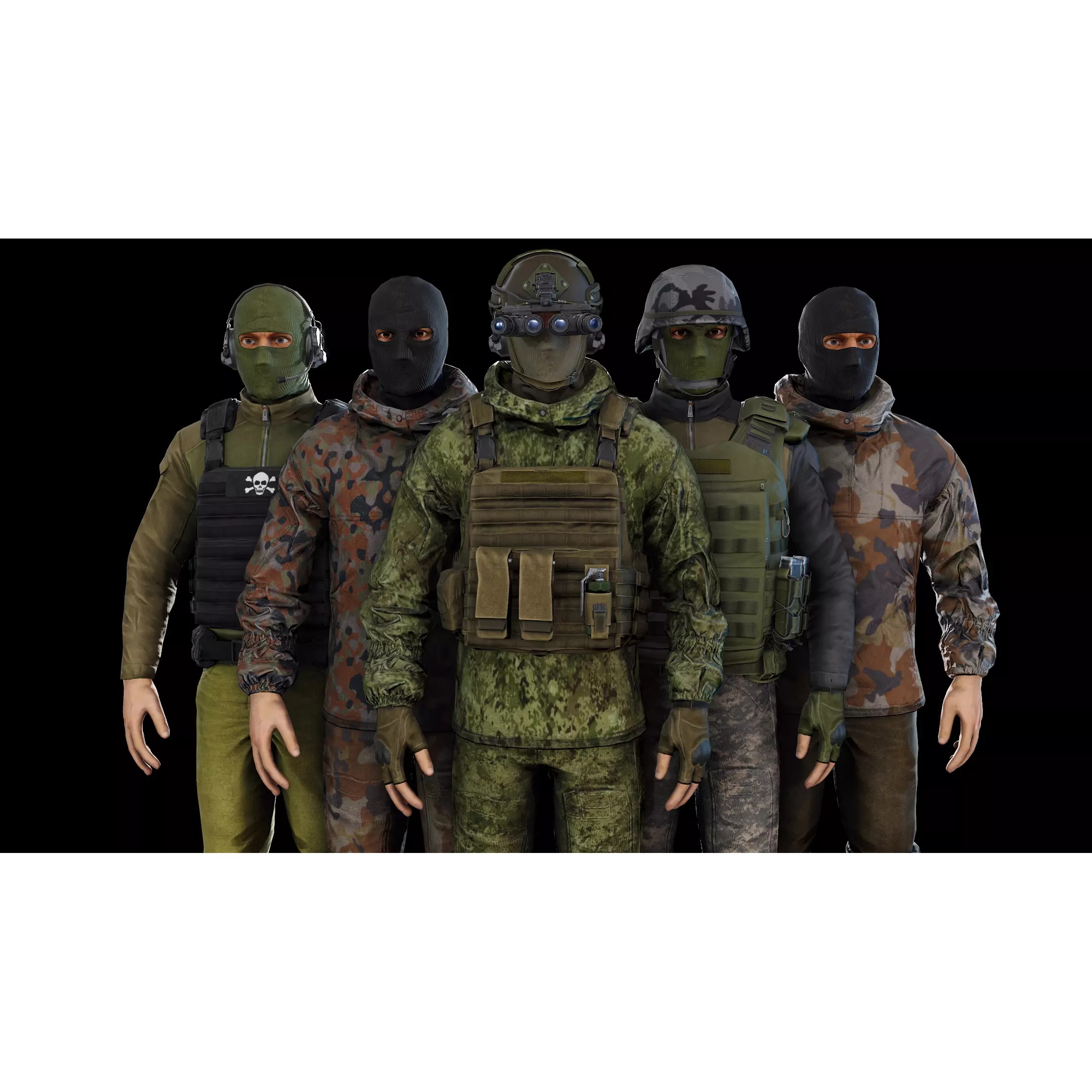 Terrorist - Low-Poly Game-Ready 3D Model - View 2