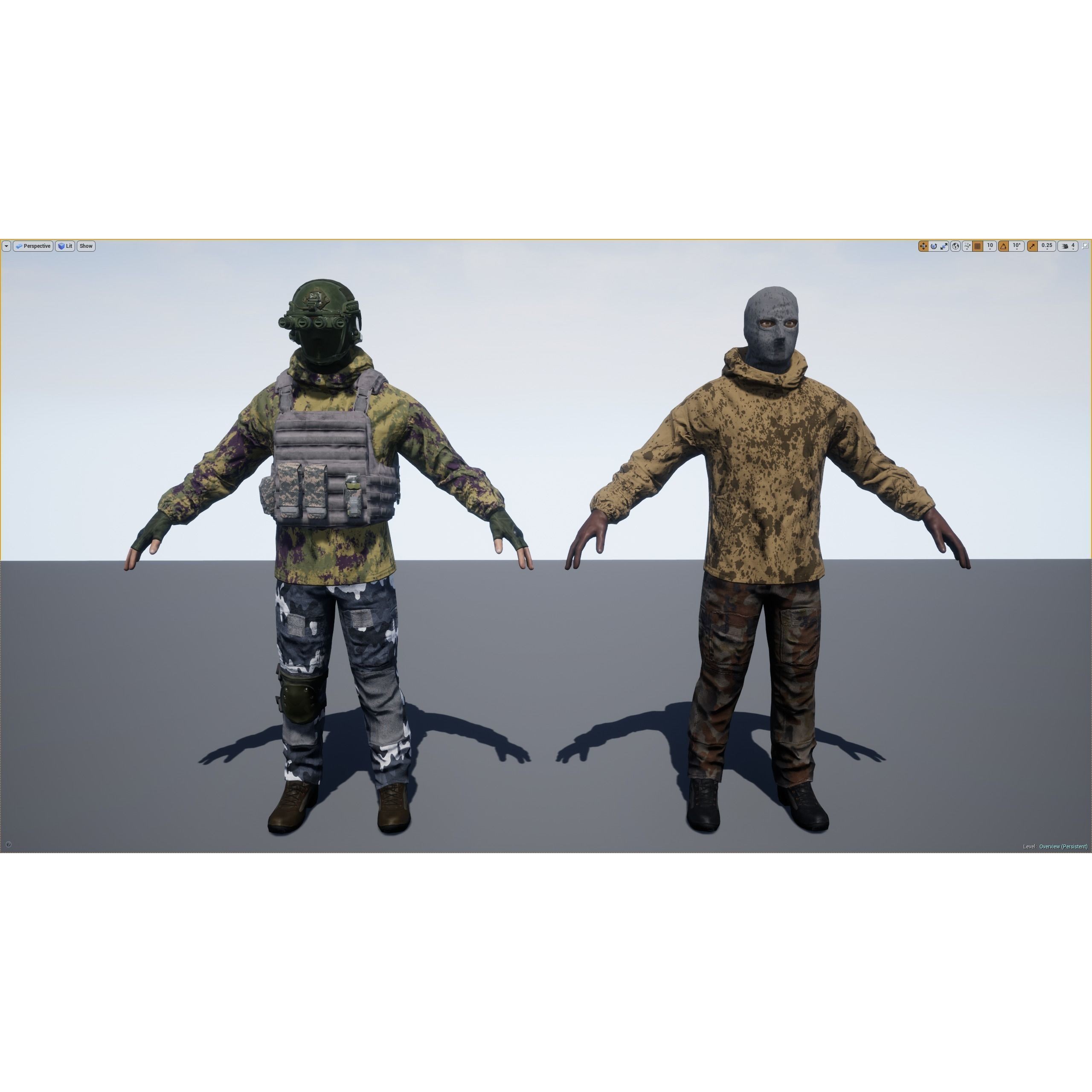 Terrorist - Low-Poly Game-Ready 3D Model - View 9