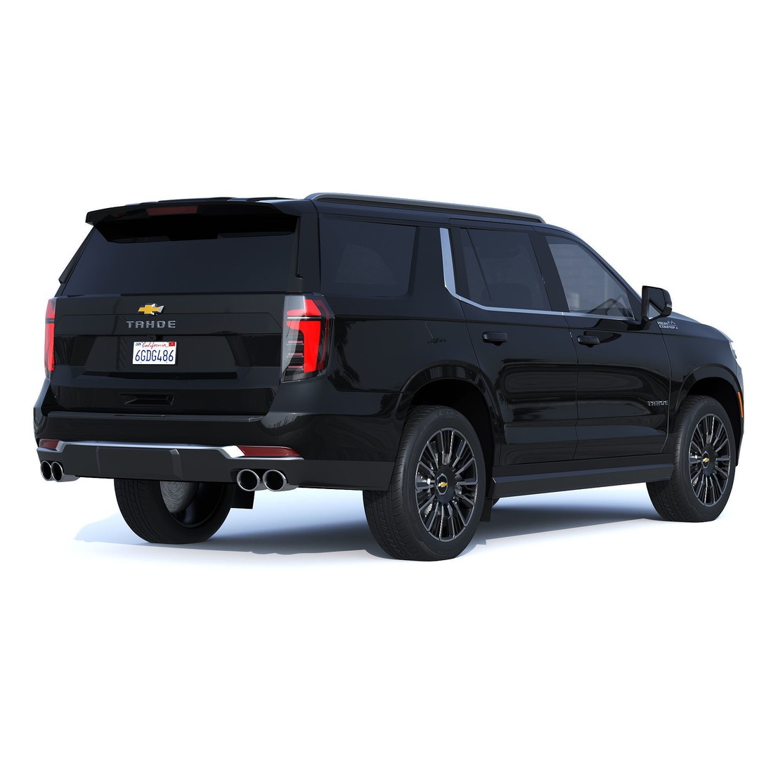 Chevrolet Tahoe 2025 High Country 3D Model – PBR Game-Ready Asset, FBX - View 3