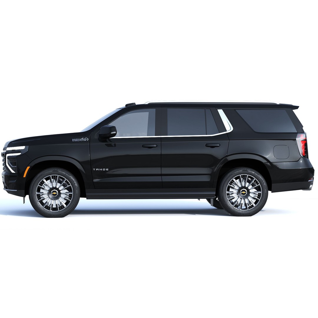 Chevrolet Tahoe 2025 High Country 3D Model – PBR Game-Ready Asset, FBX - View 4