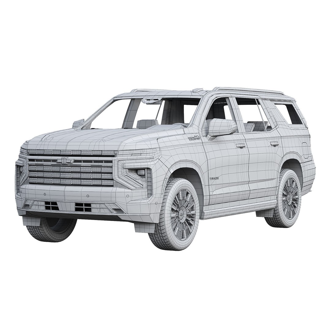 Chevrolet Tahoe 2025 High Country 3D Model – PBR Game-Ready Asset, FBX - View 9