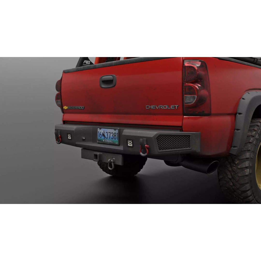 Chevy Silverado 2500HD 3D Model – Overland Offroad Truck, Game Ready - View 23