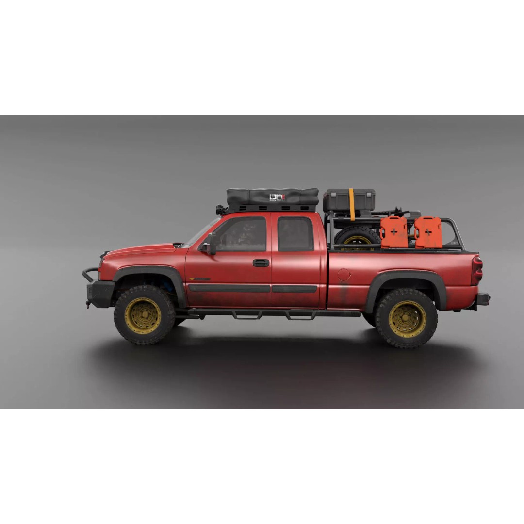 Chevy Silverado 2500HD 3D Model – Overland Offroad Truck, Game Ready - View 33