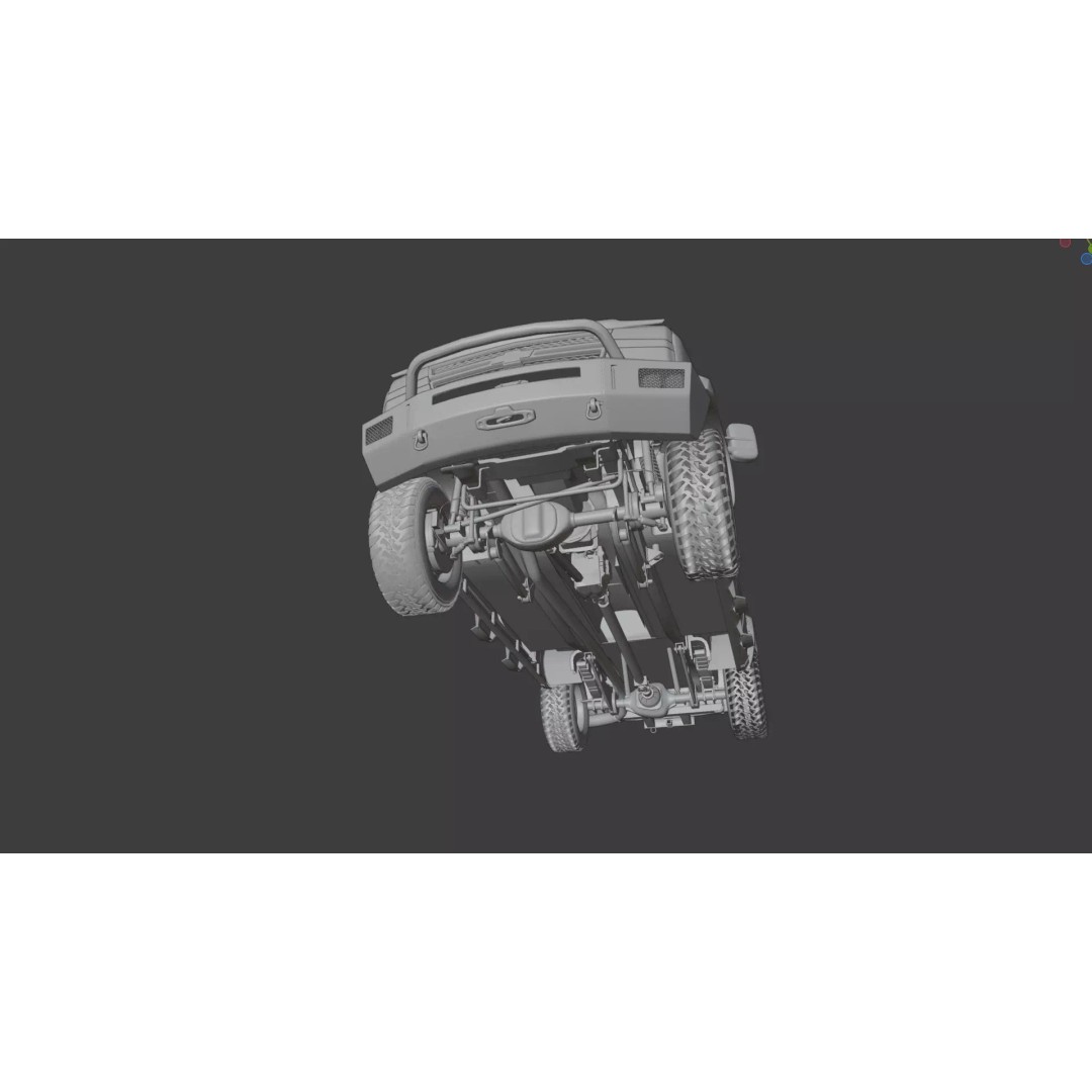 Chevy Silverado 2500HD 3D Model – Overland Offroad Truck, Game Ready - View 42