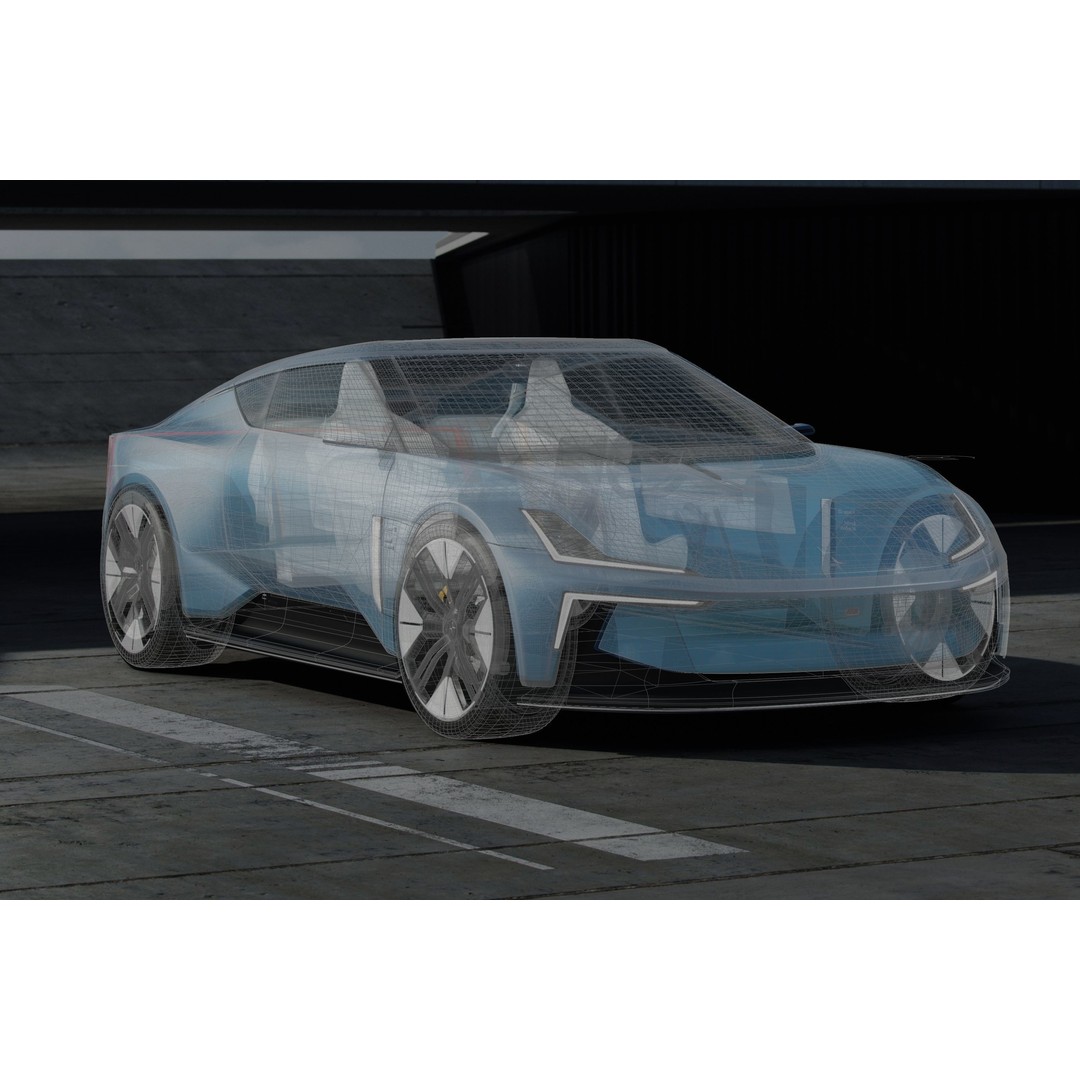 Polestar O2 3D Model – Detailed Concept Car, Blender & FBX Formats - View 13
