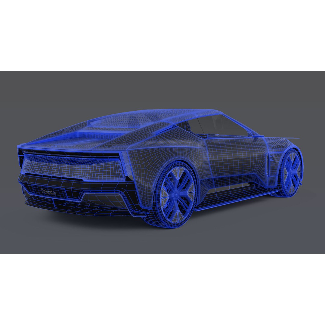 Polestar O2 3D Model – Detailed Concept Car, Blender & FBX Formats - View 15