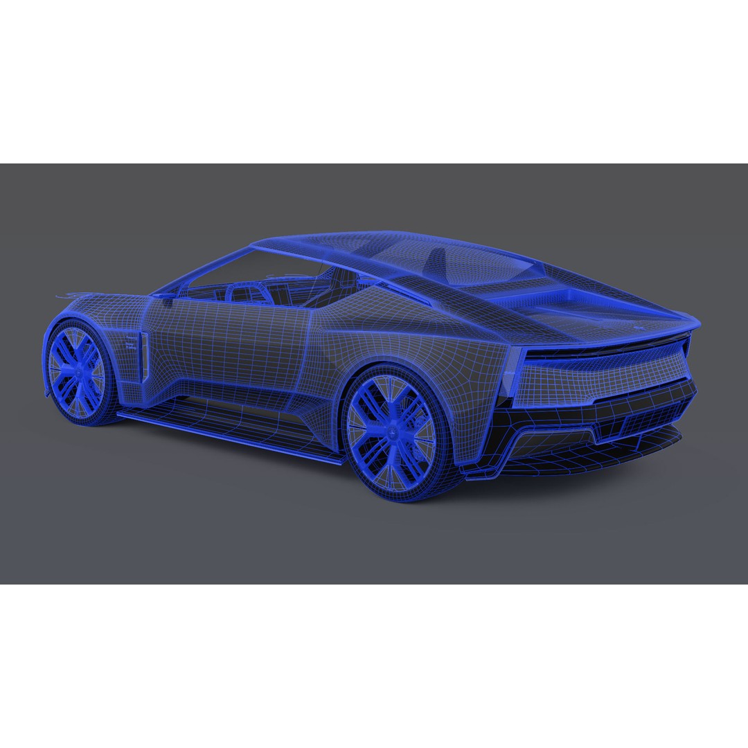Polestar O2 3D Model – Detailed Concept Car, Blender & FBX Formats - View 17