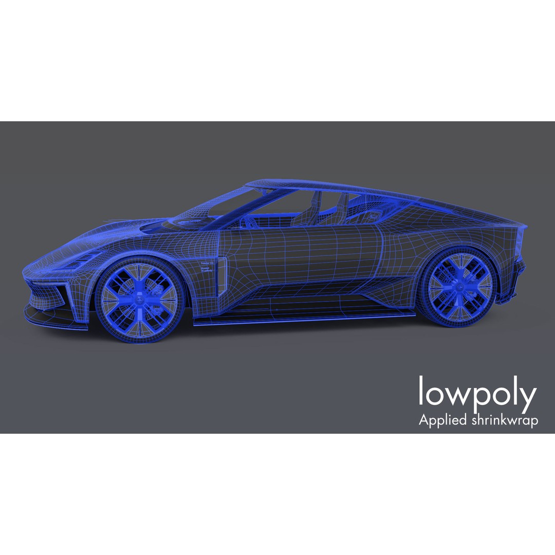 Polestar O2 3D Model – Detailed Concept Car, Blender & FBX Formats - View 19