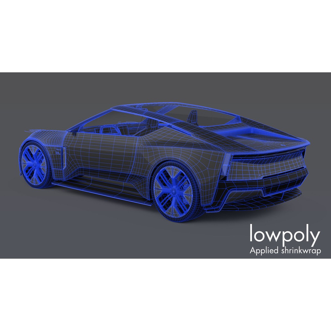Polestar O2 3D Model – Detailed Concept Car, Blender & FBX Formats - View 20