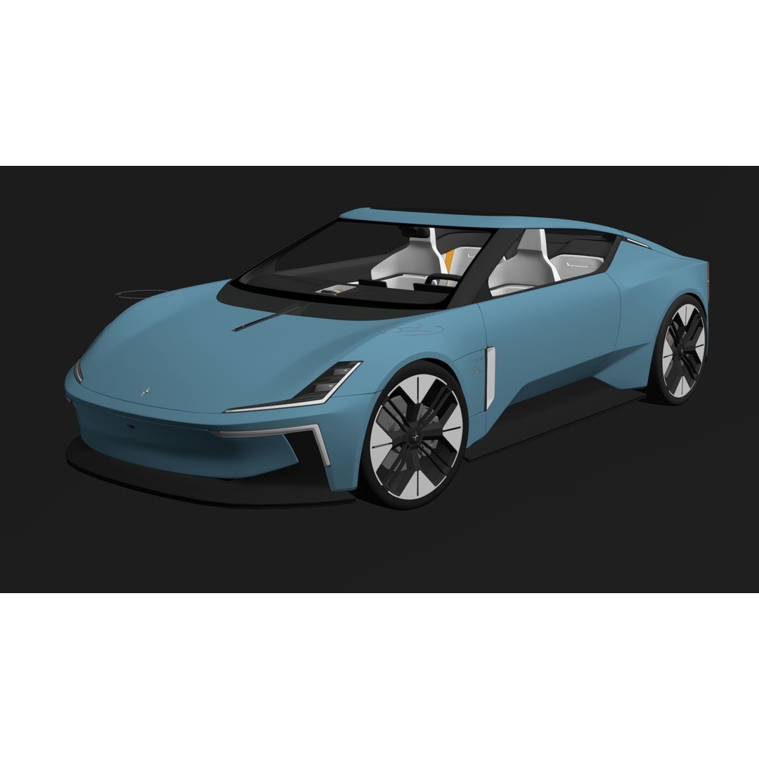 Polestar O2 3D Model – Detailed Concept Car, Blender & FBX Formats - View 23