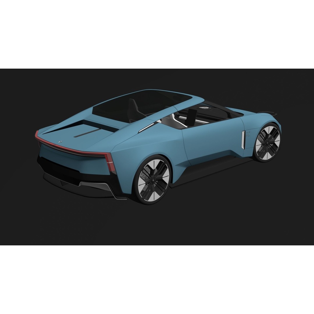 Polestar O2 3D Model – Detailed Concept Car, Blender & FBX Formats - View 25