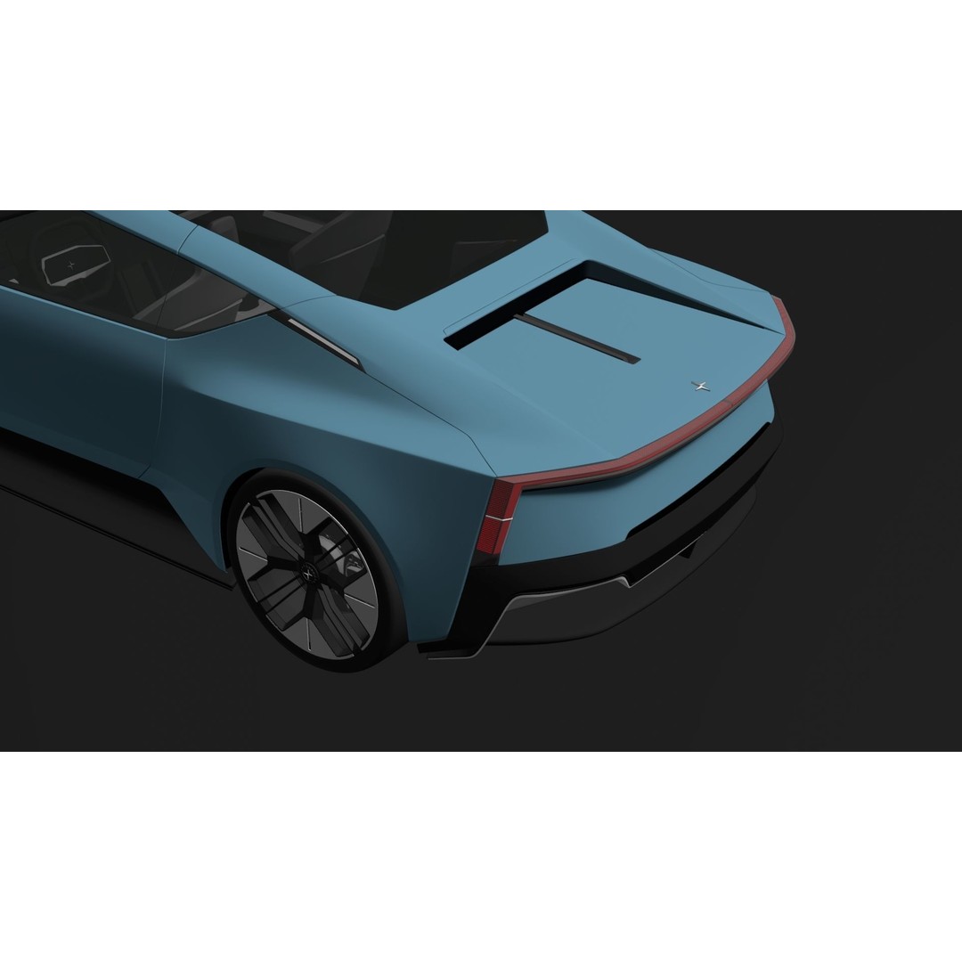 Polestar O2 3D Model – Detailed Concept Car, Blender & FBX Formats - View 26