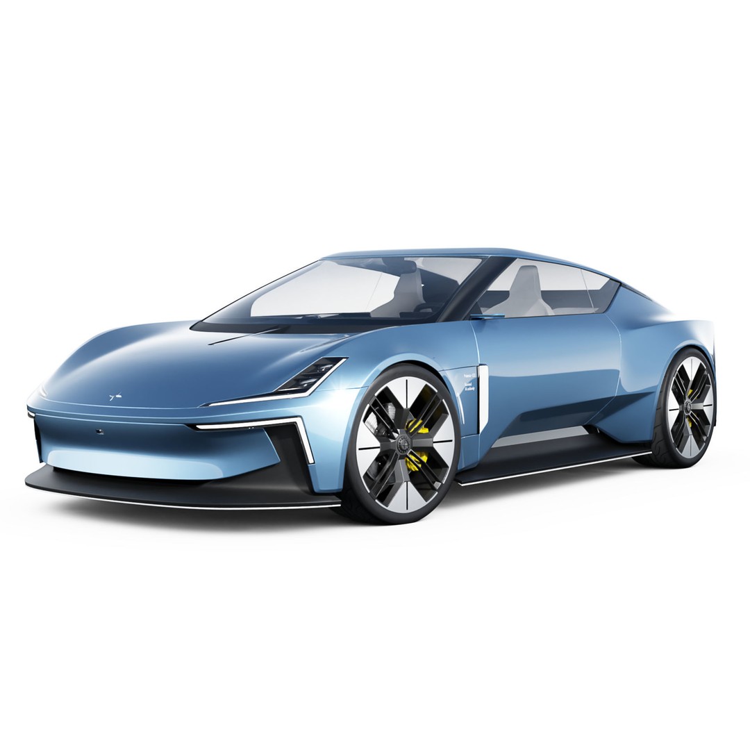 Polestar O2 3D Model – Detailed Concept Car, Blender & FBX Formats - View 3