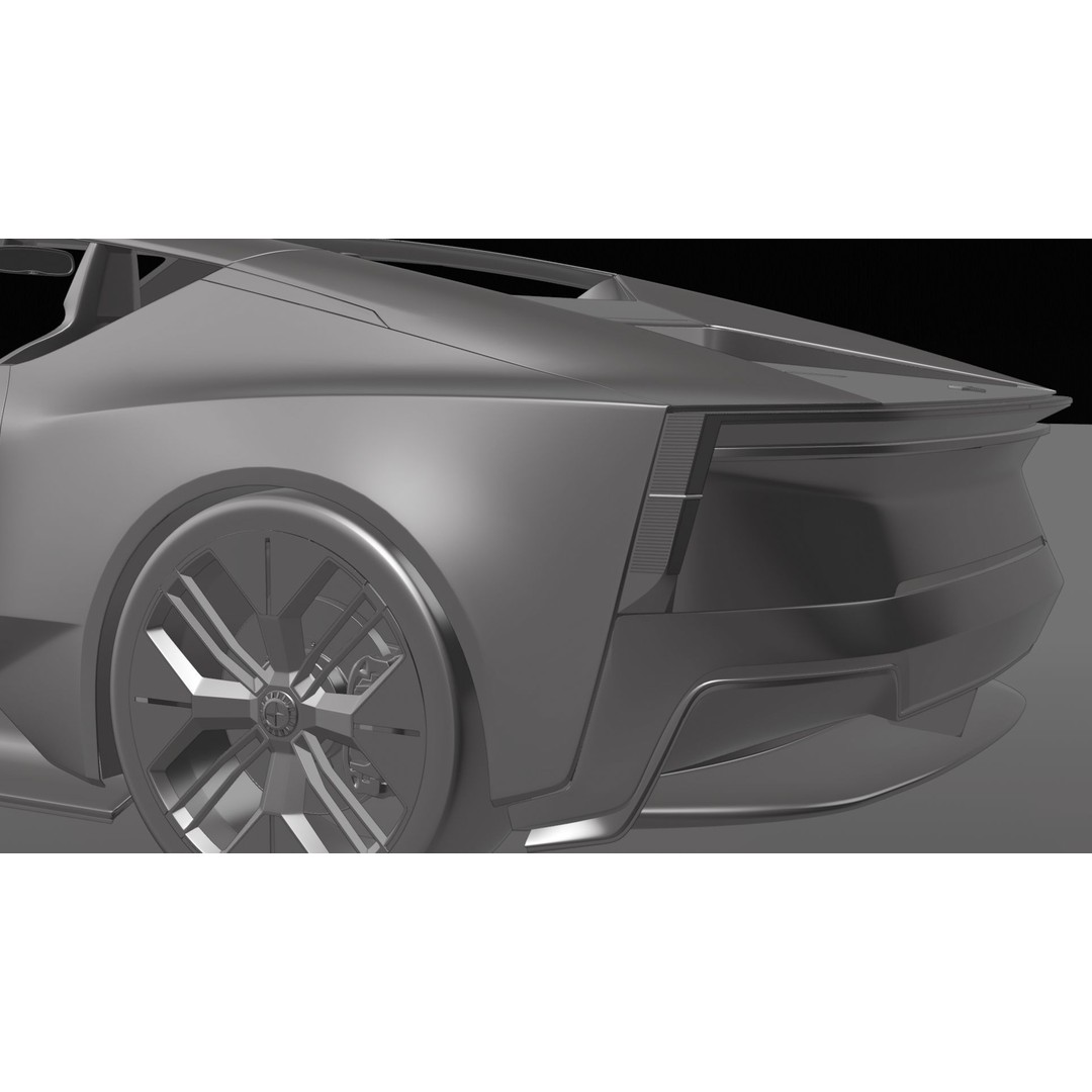 Polestar O2 3D Model – Detailed Concept Car, Blender & FBX Formats - View 36