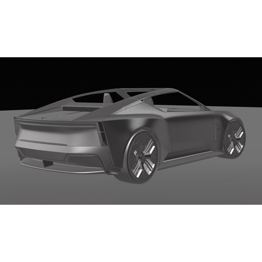 Polestar O2 3D Model – Detailed Concept Car, Blender & FBX Formats - View 37