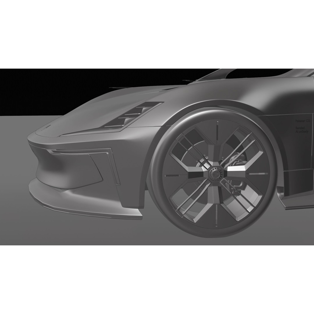 Polestar O2 3D Model – Detailed Concept Car, Blender & FBX Formats - View 38