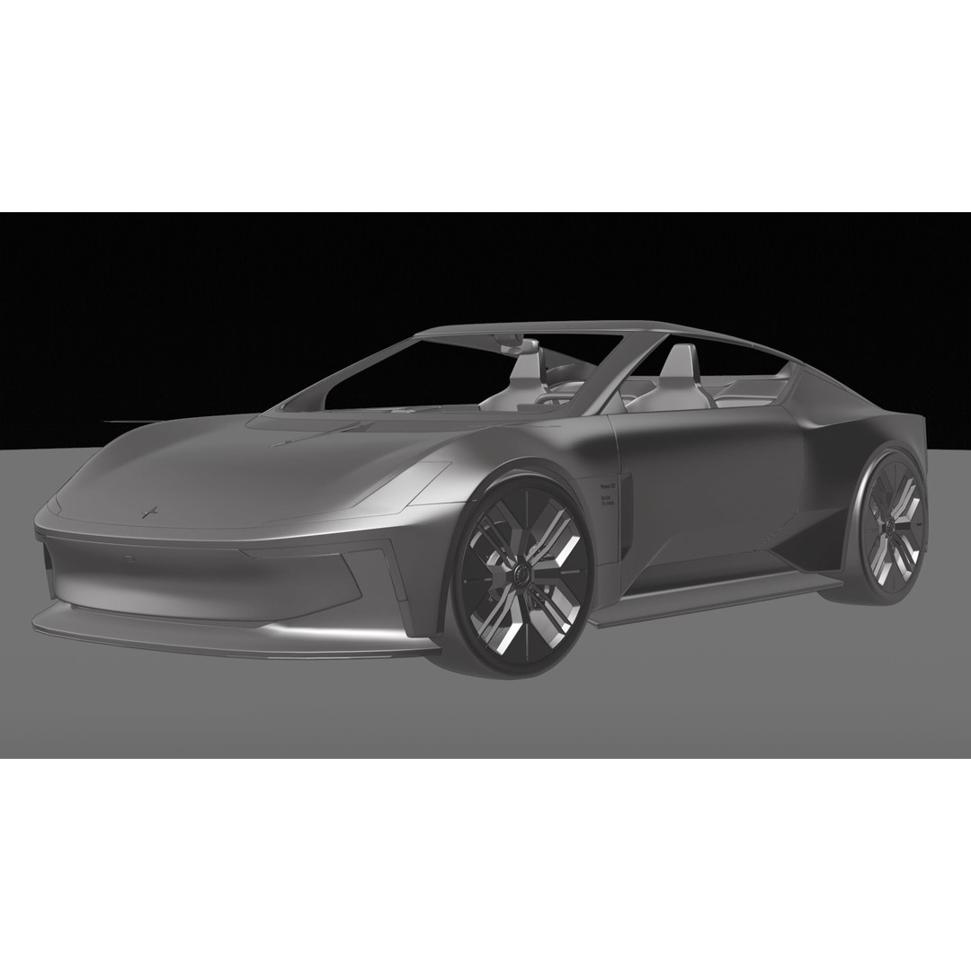 Polestar O2 3D Model – Detailed Concept Car, Blender & FBX Formats - View 39