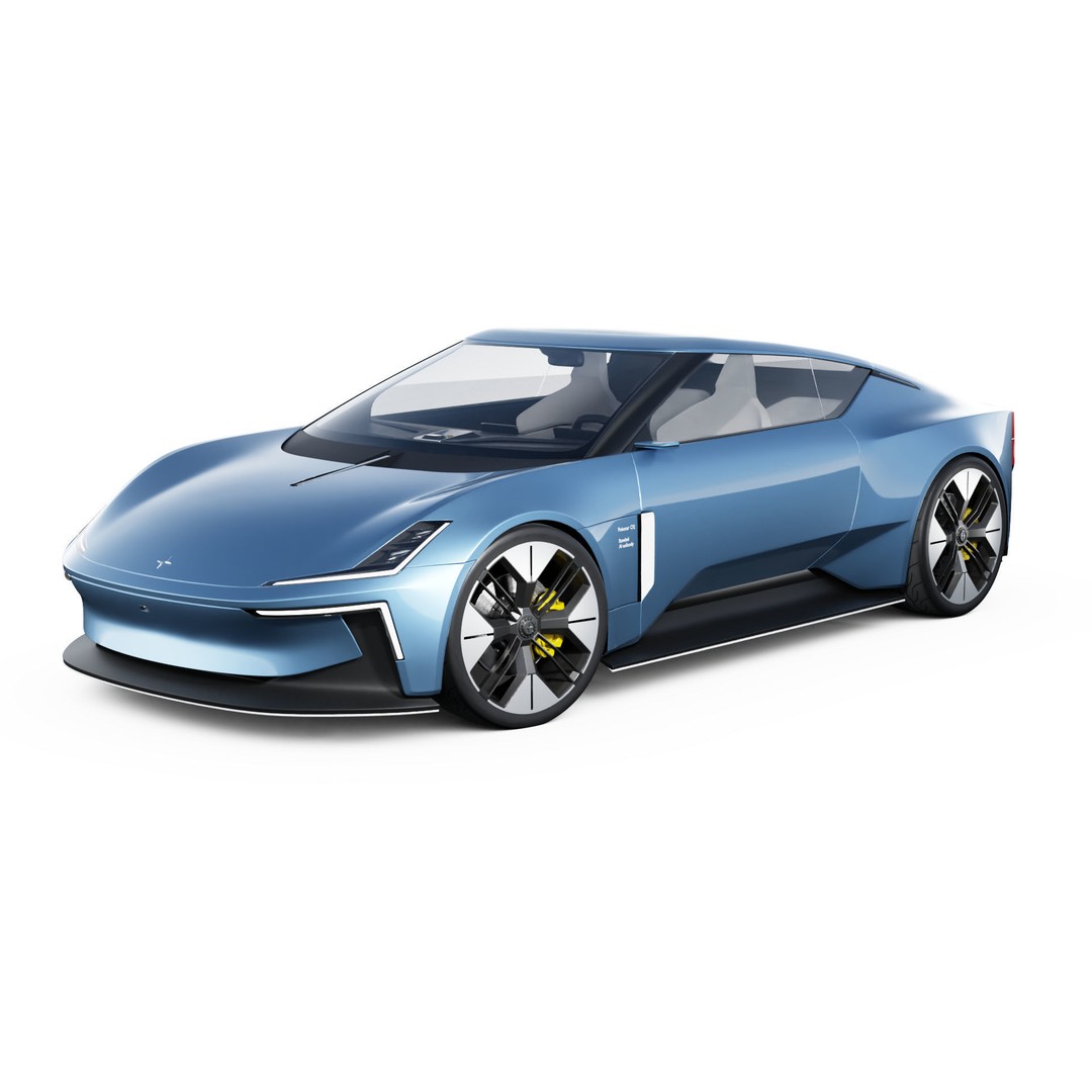 Polestar O2 3D Model – Detailed Concept Car, Blender & FBX Formats - View 4