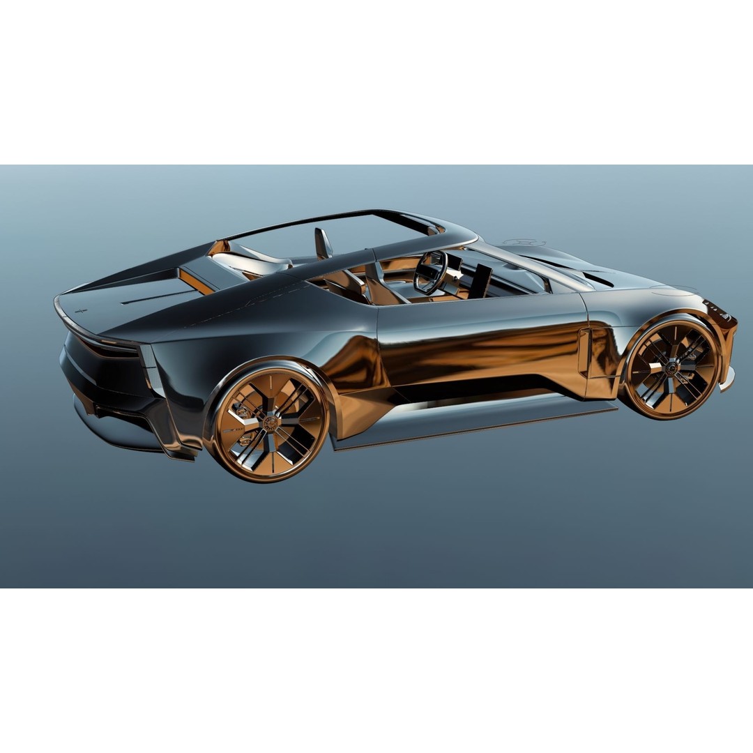 Polestar O2 3D Model – Detailed Concept Car, Blender & FBX Formats - View 41