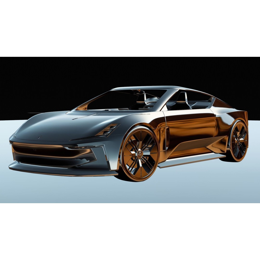 Polestar O2 3D Model – Detailed Concept Car, Blender & FBX Formats - View 42