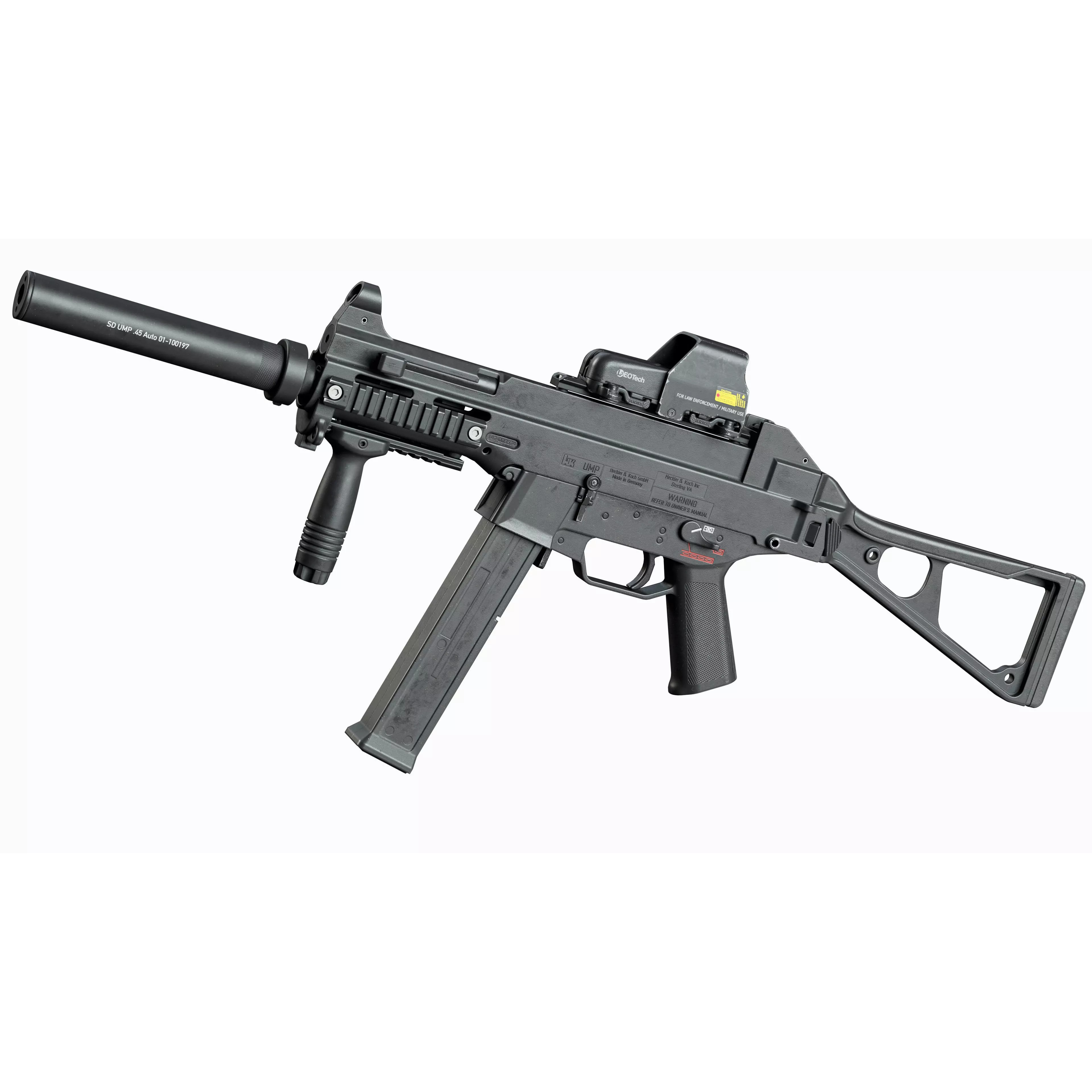 HK UMP 45 - Low-Poly Game-Ready 3D Model - View 3