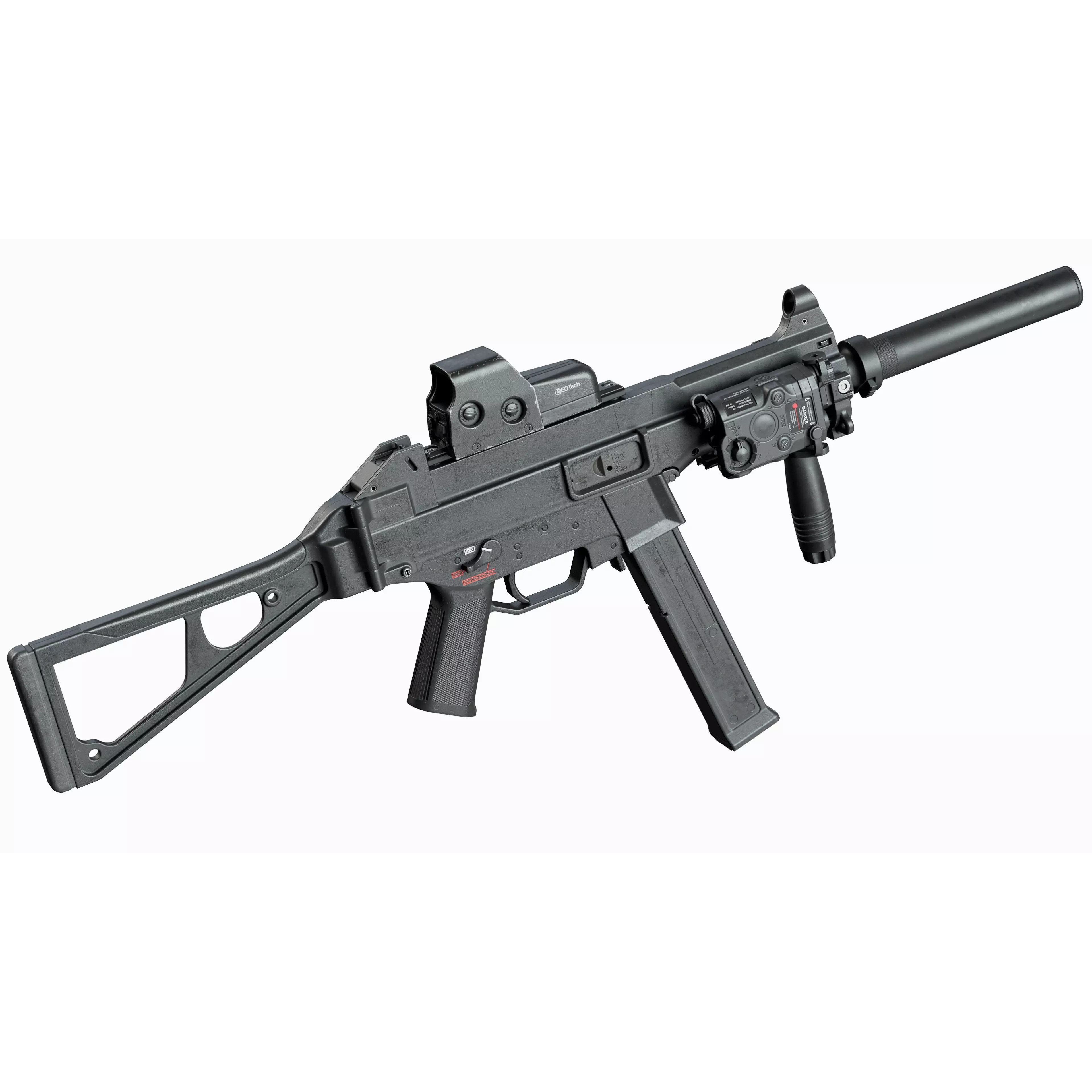 HK UMP 45 - Low-Poly Game-Ready 3D Model - View 4