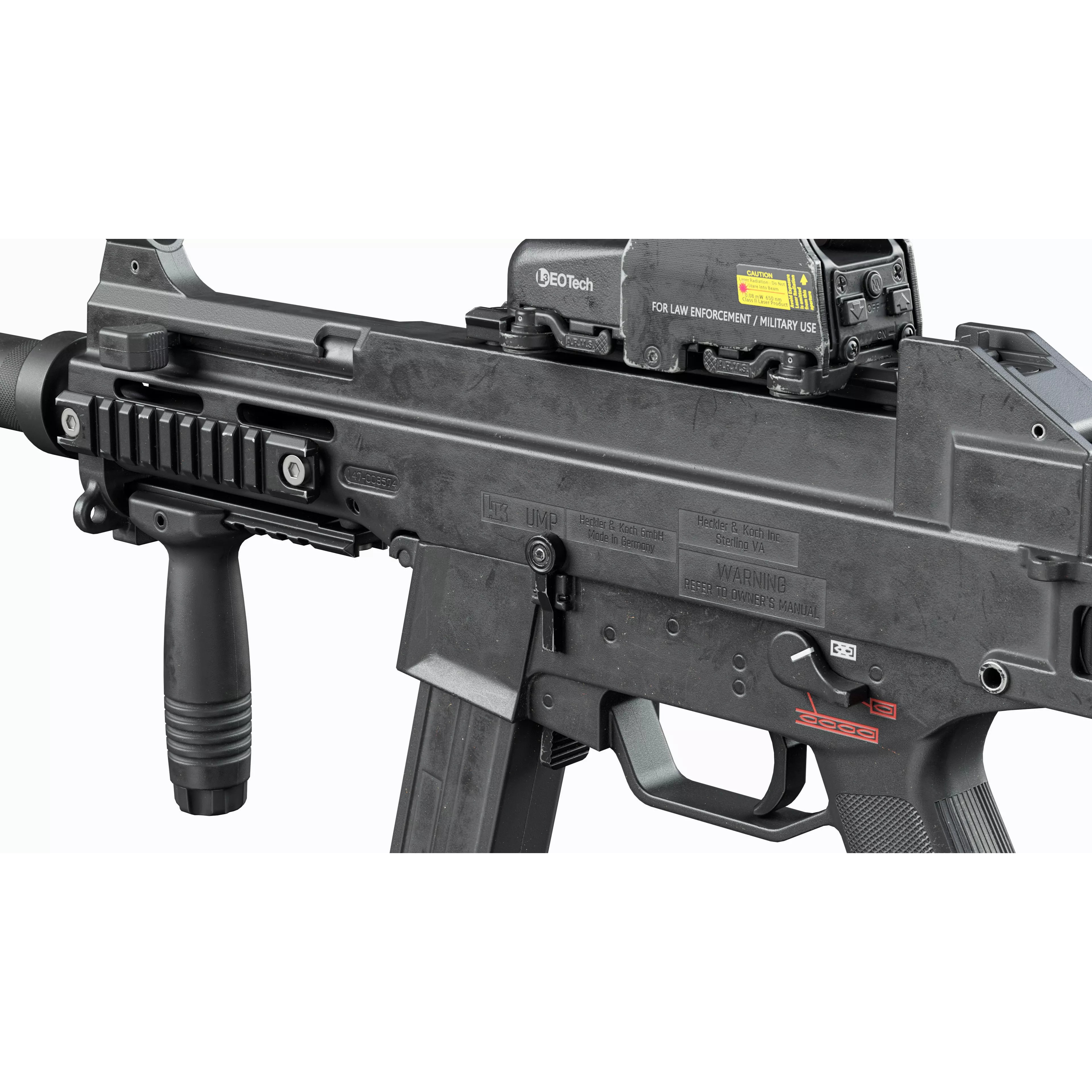 HK UMP 45 - Low-Poly Game-Ready 3D Model - View 6