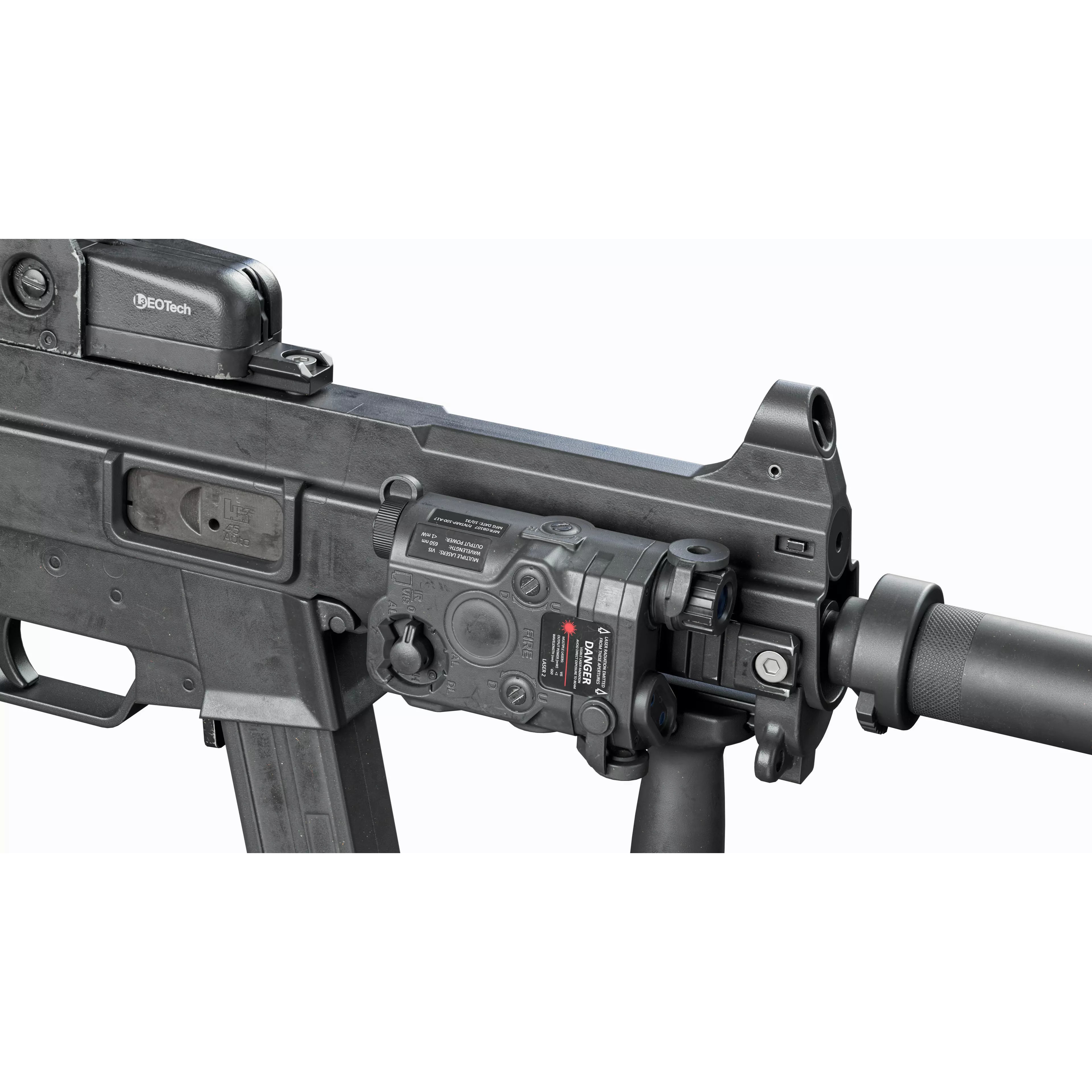 HK UMP 45 - Low-Poly Game-Ready 3D Model - View 9