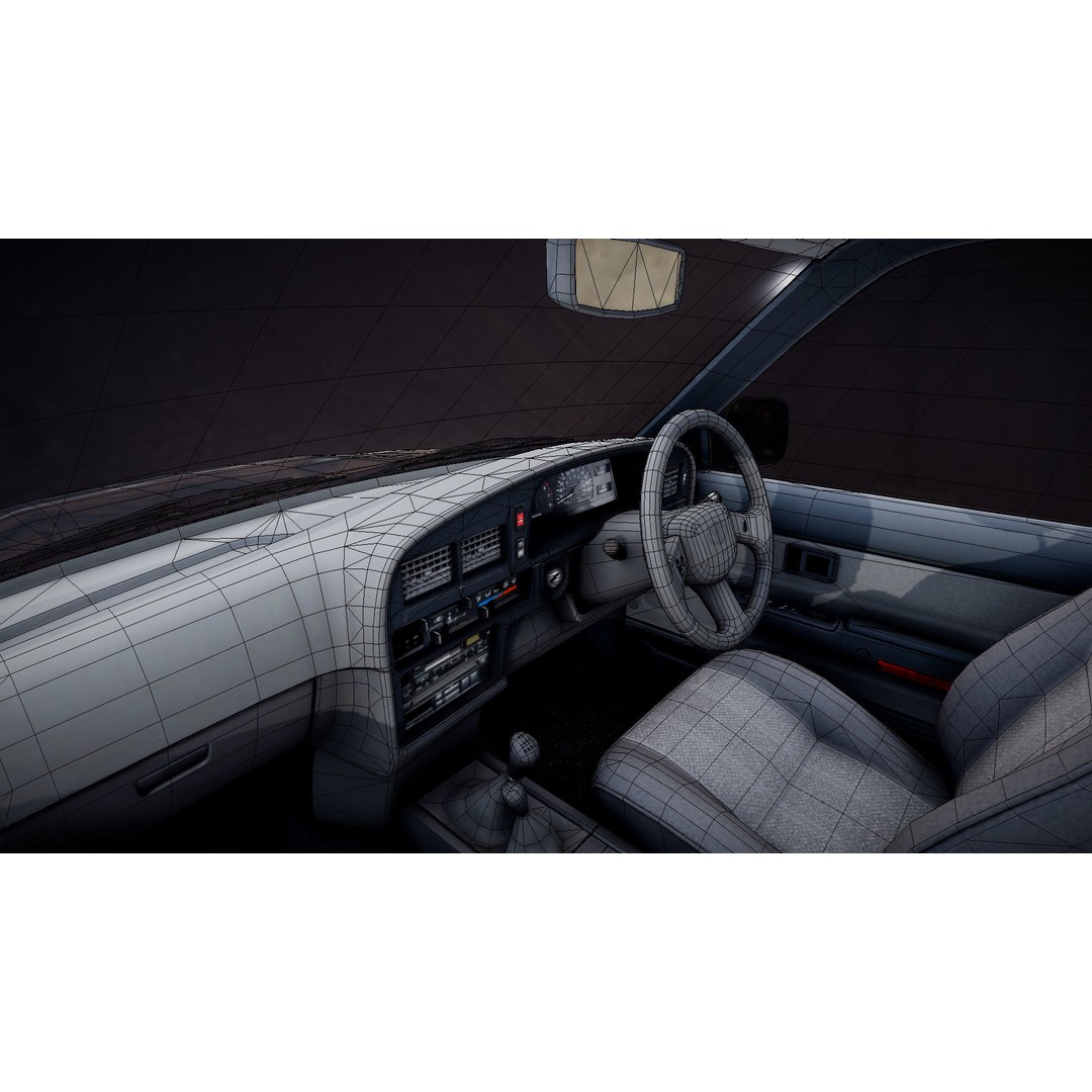 Toyota Hilux 3D Model – Low Poly Game Ready Pickup Truck, FBX - View 30